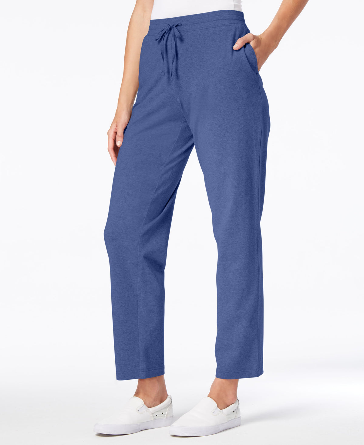 Sport Drawstring Straight-Leg Pants
