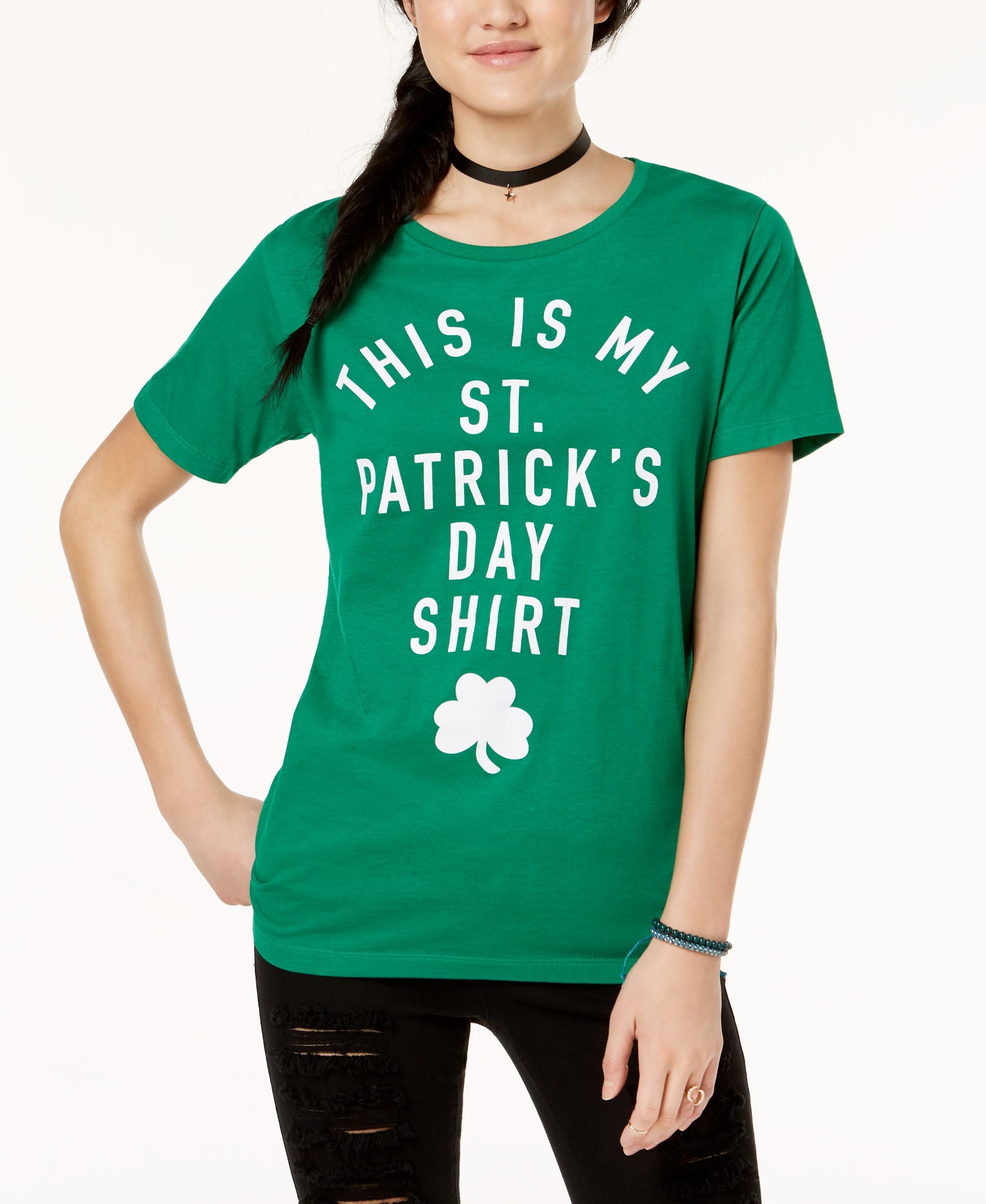 Freeze 24 7 Juniors St. Patricks Day Graphic T-Shirt