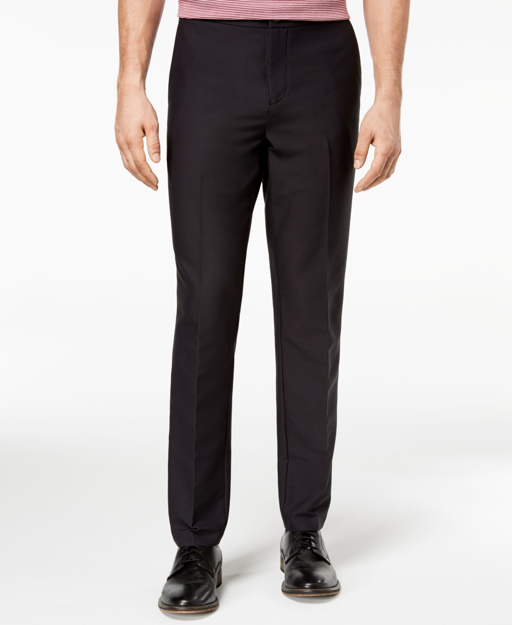Michael Kors Mens Athleisure Stretch Flat Front Pants