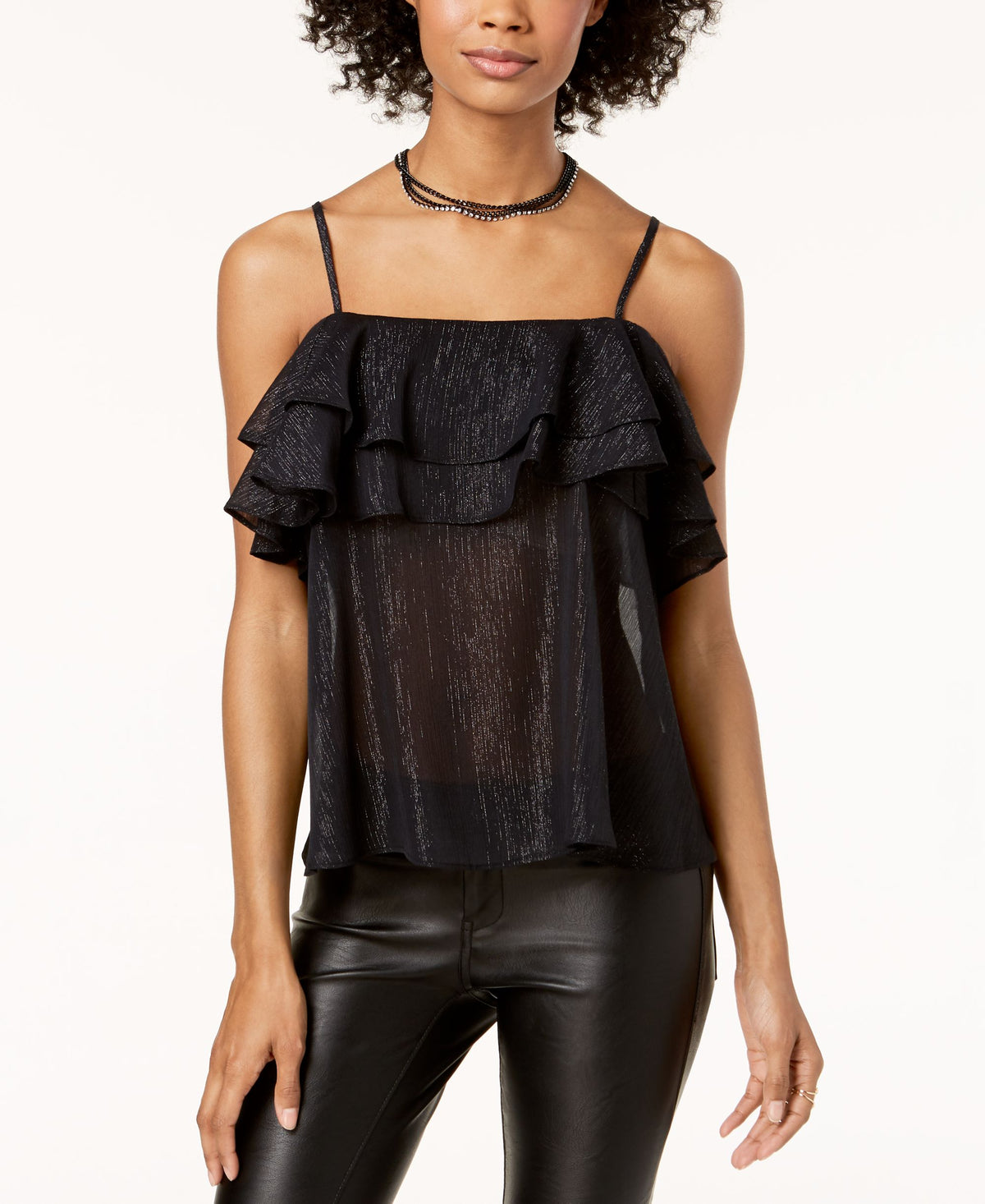 The Edit By Seventeen Juniors Ruffled Tank Top