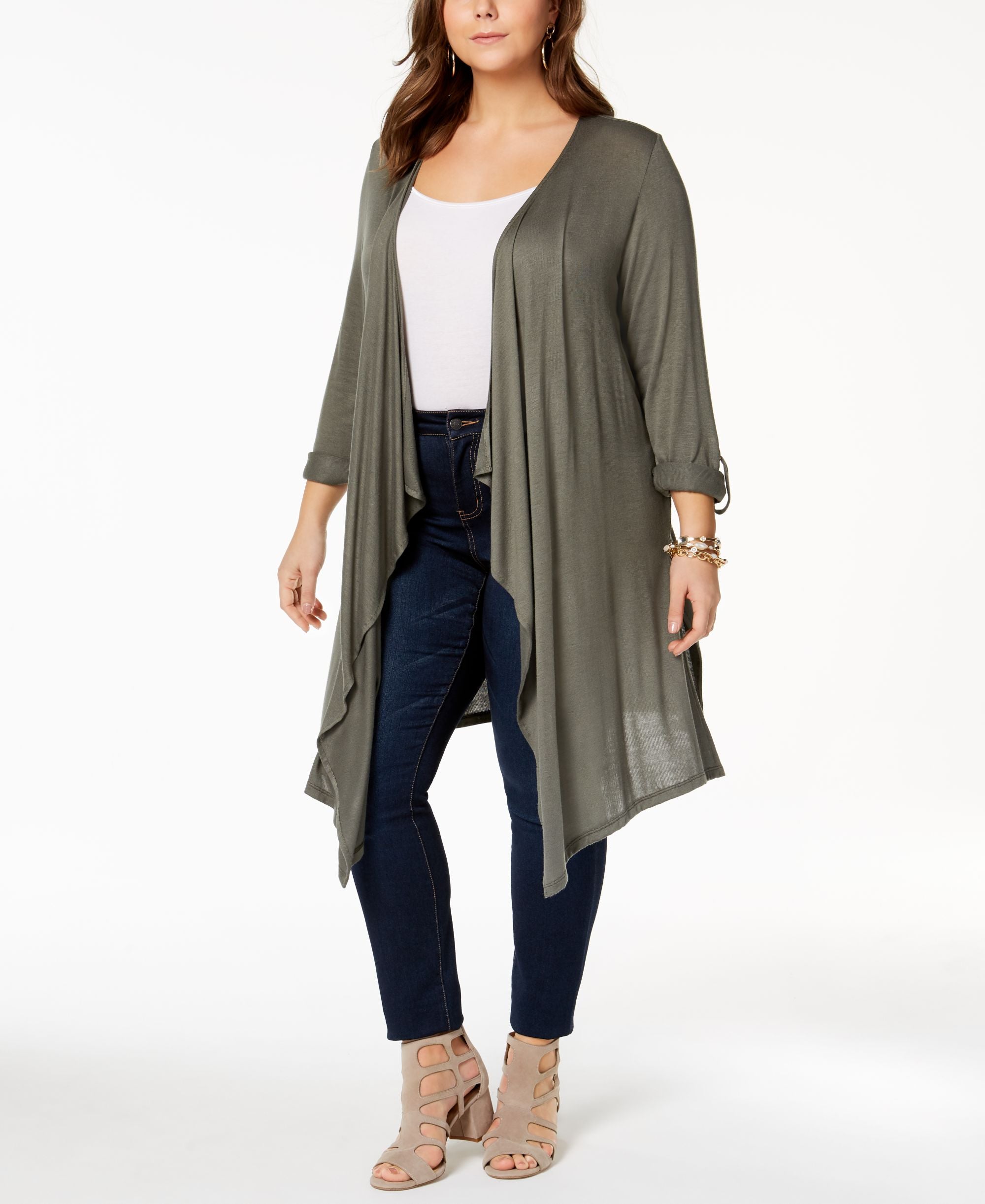 Plus Size Duster Cardigan