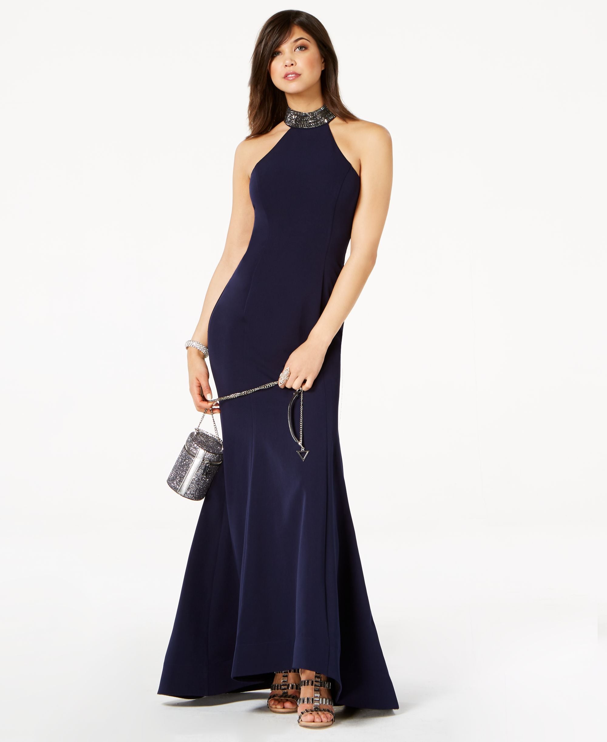 Jump Juniors Embellished Low Back Gown