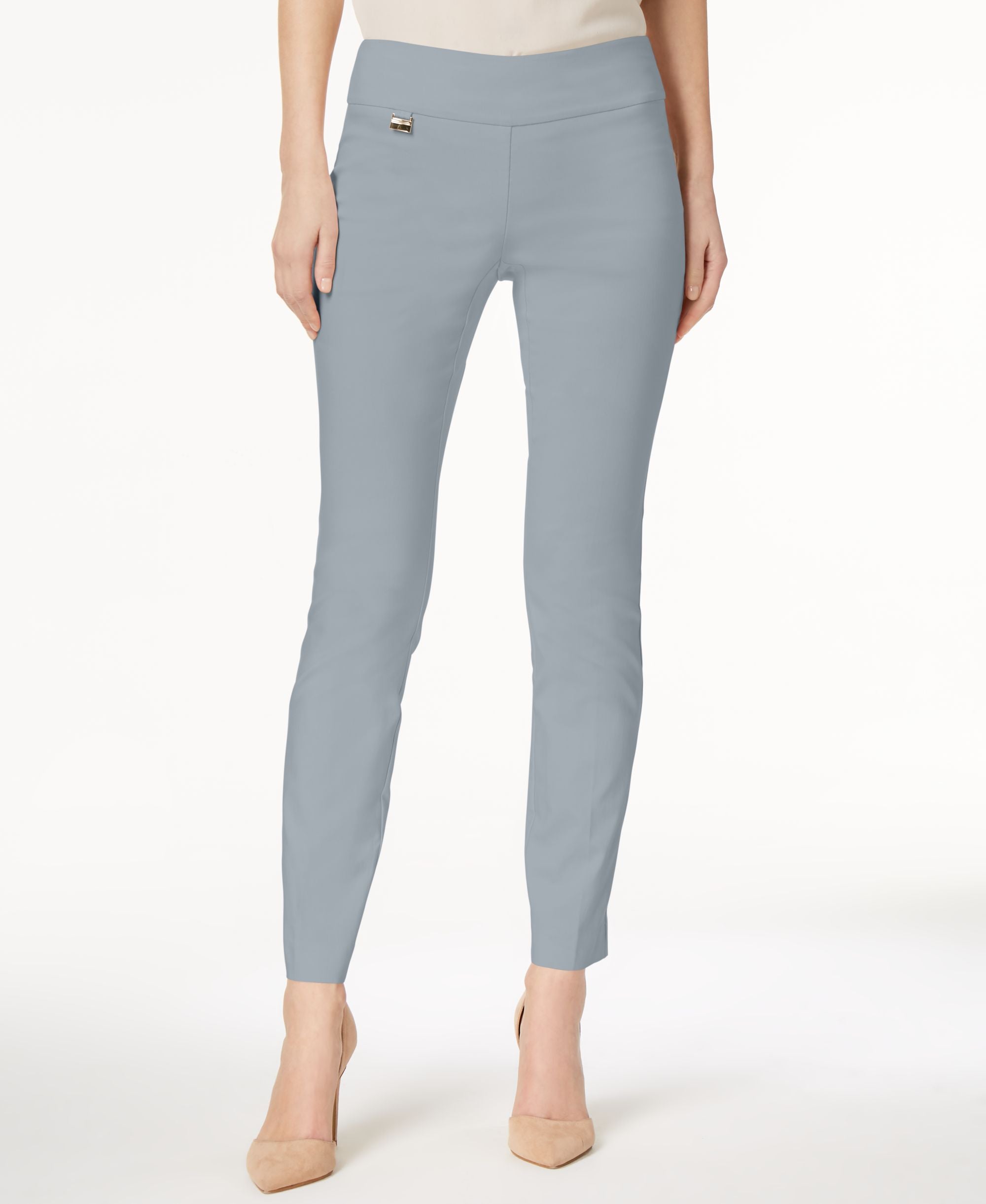 Petite Tummy-Control Pull-On Skinny Pants, Petite & Petite Short