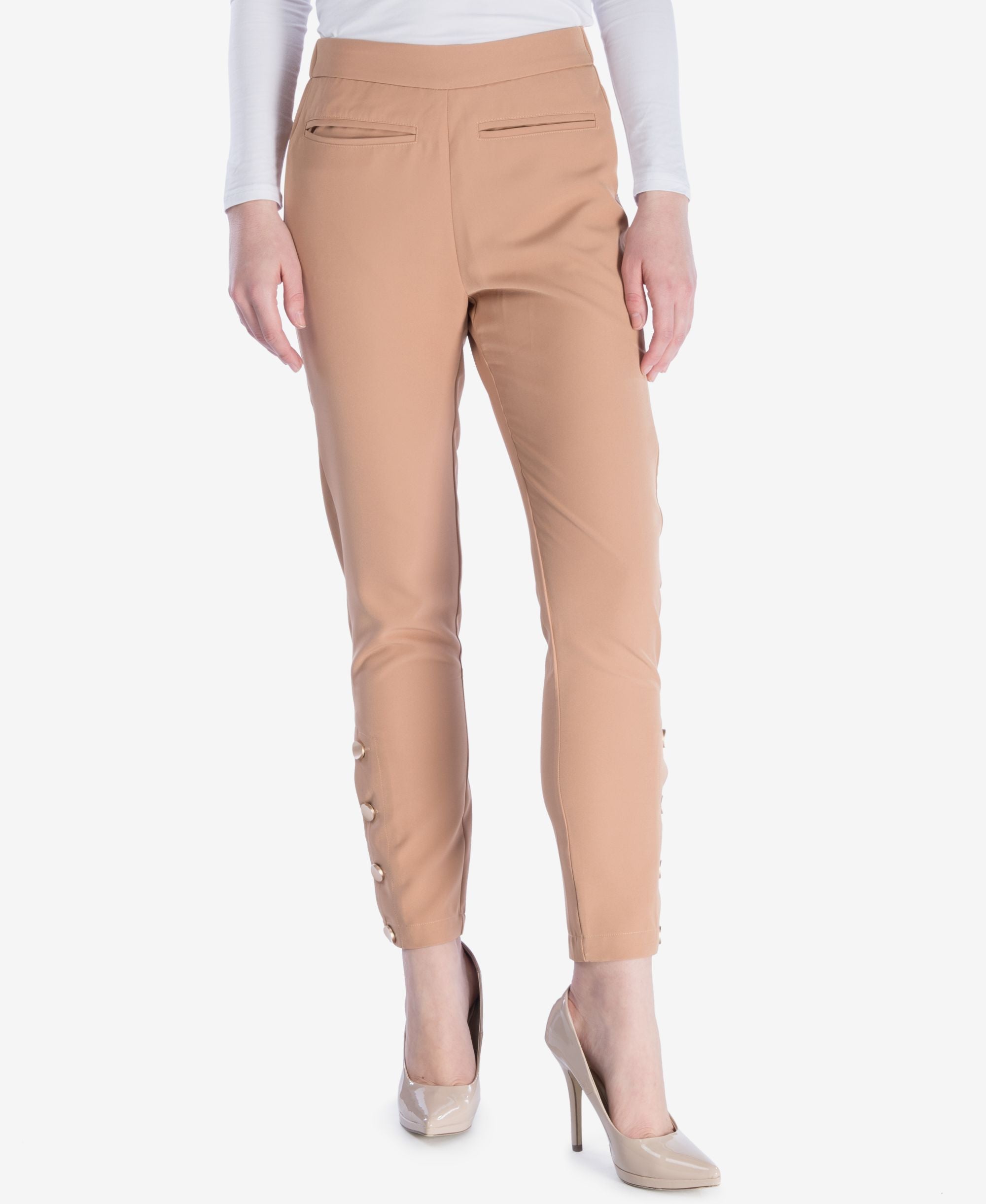 Verona Collection Button Detail Pants