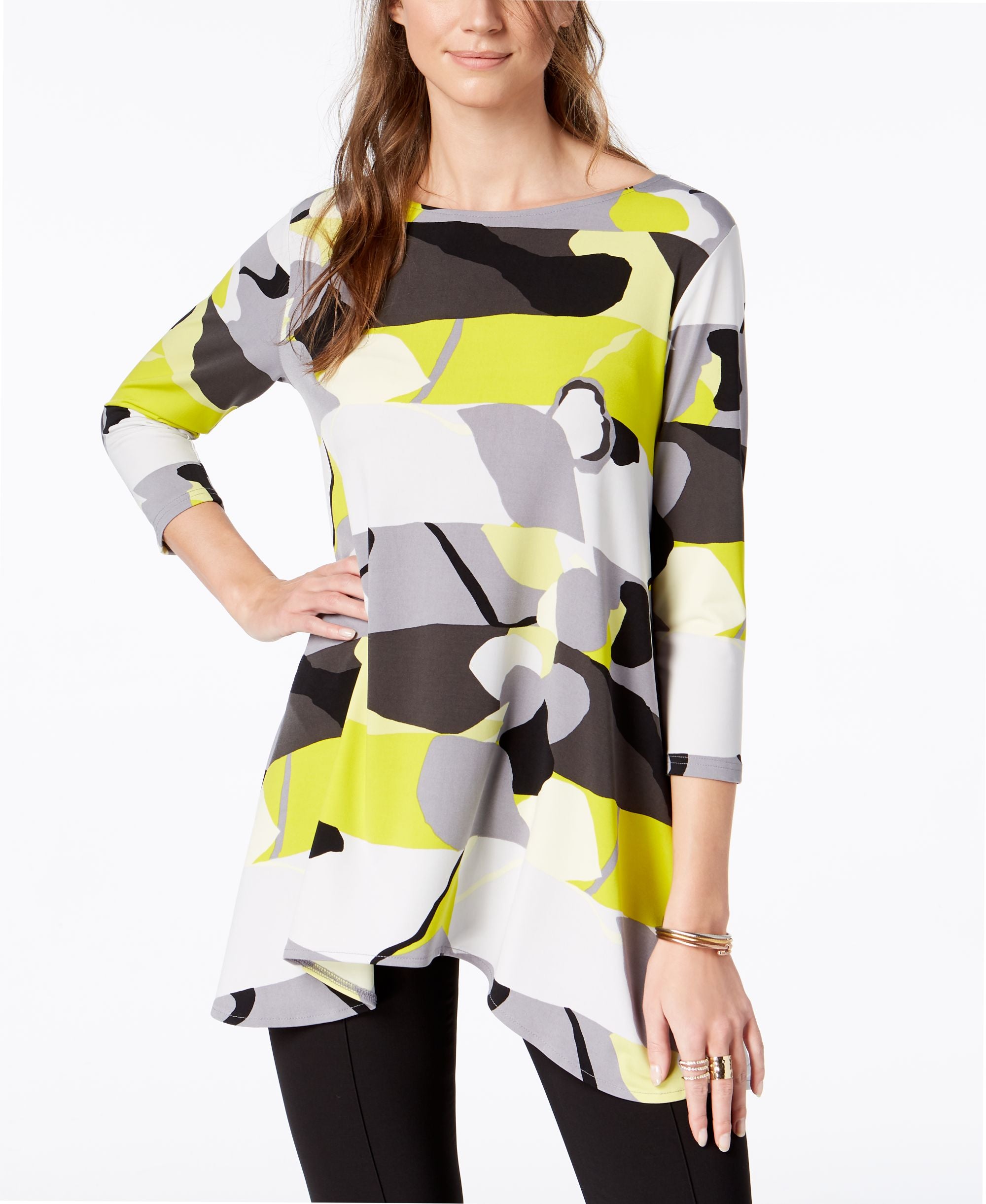 Alfani Printed Swing Top