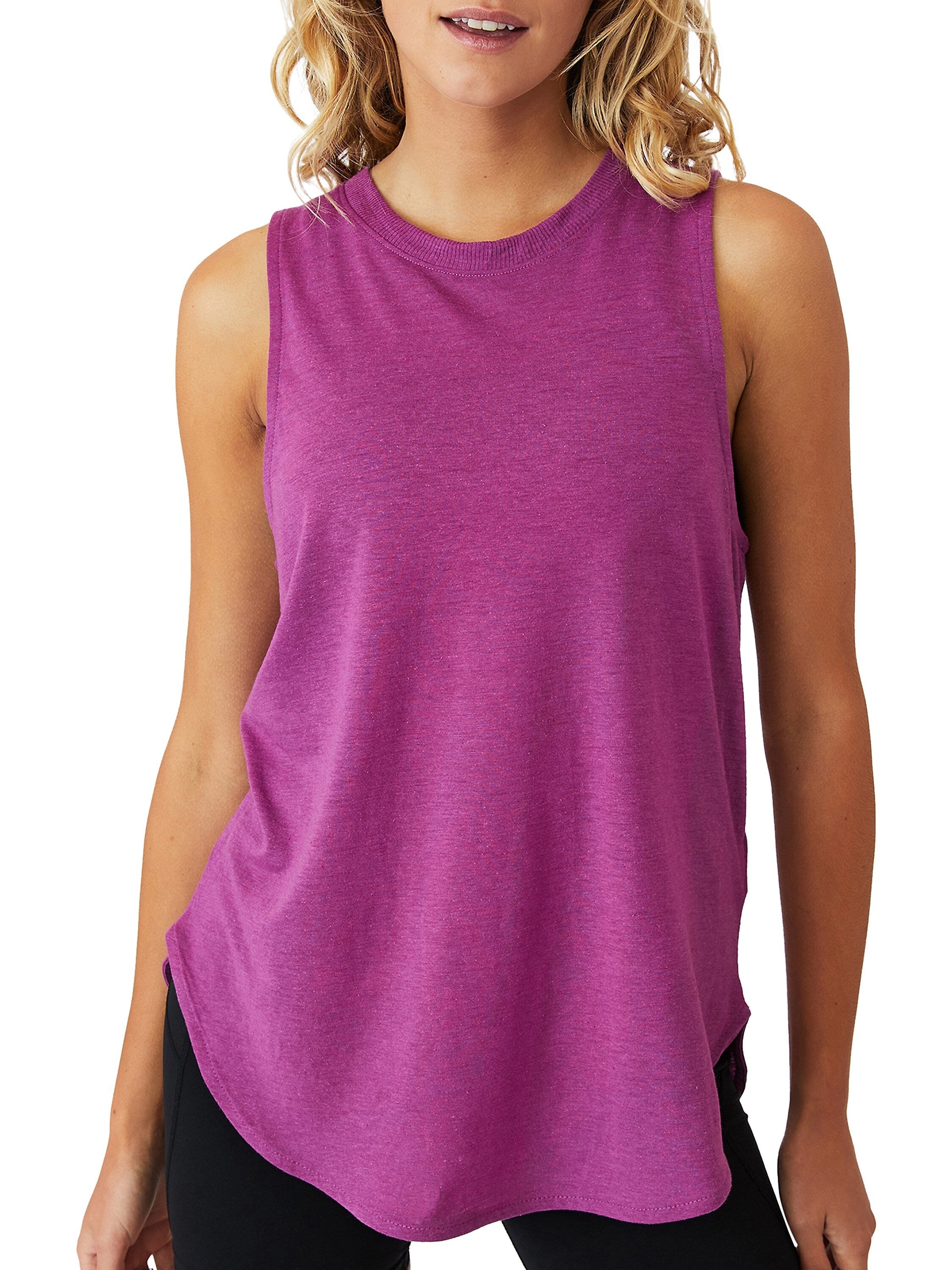 COTTON on Womens Active Curve Hem Tank Top