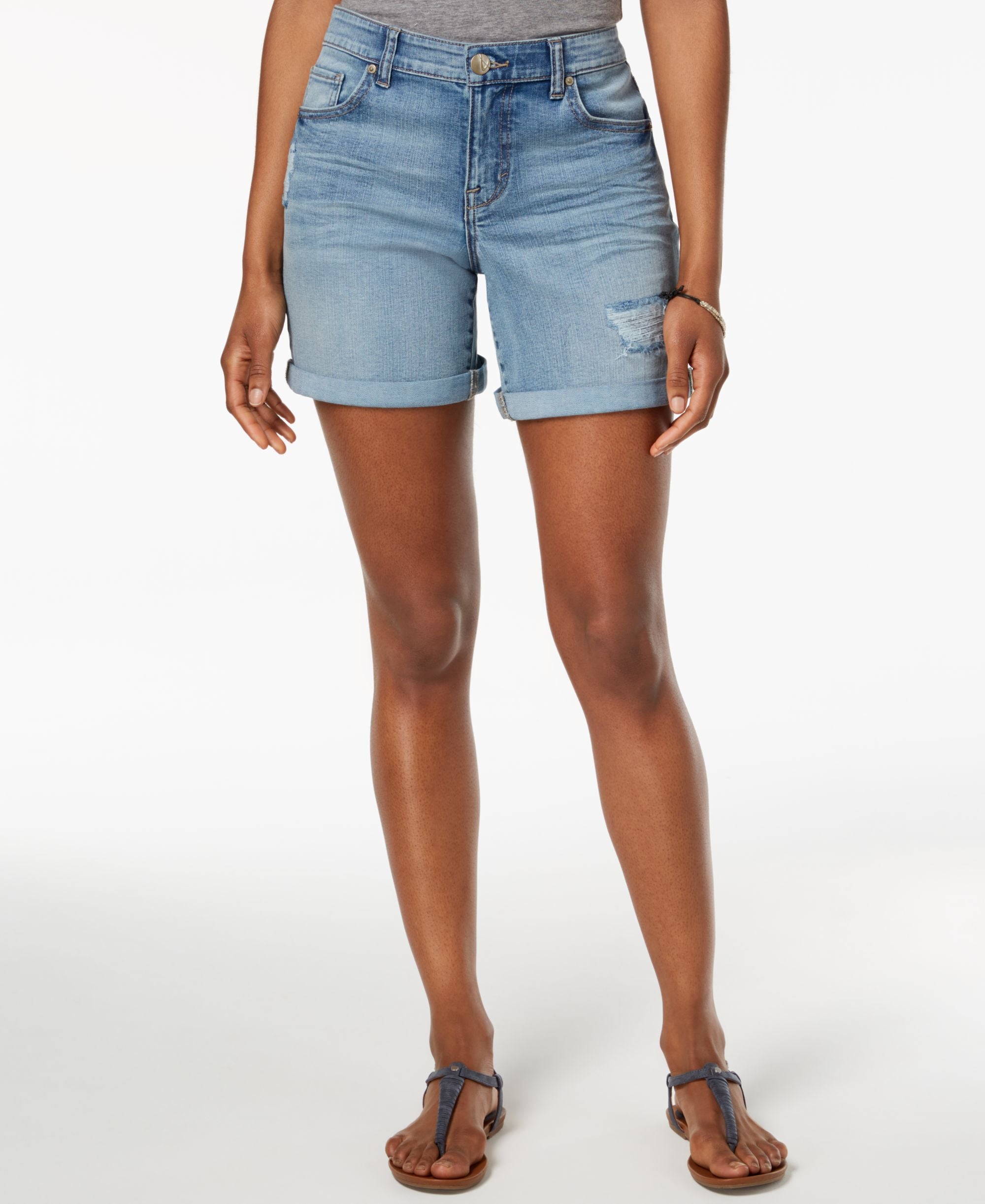 Style & Co Rolled Denim Shorts