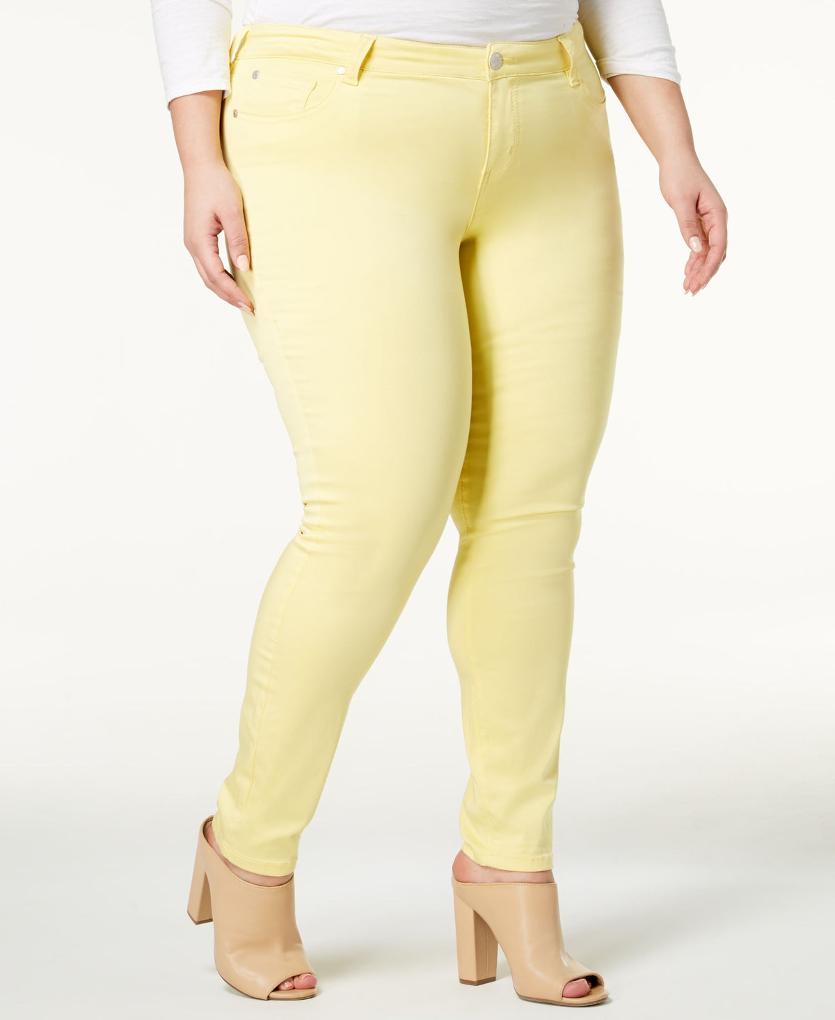 Celebrity Pink Trendy Plus Size Jayden Colored Skinny Jeans