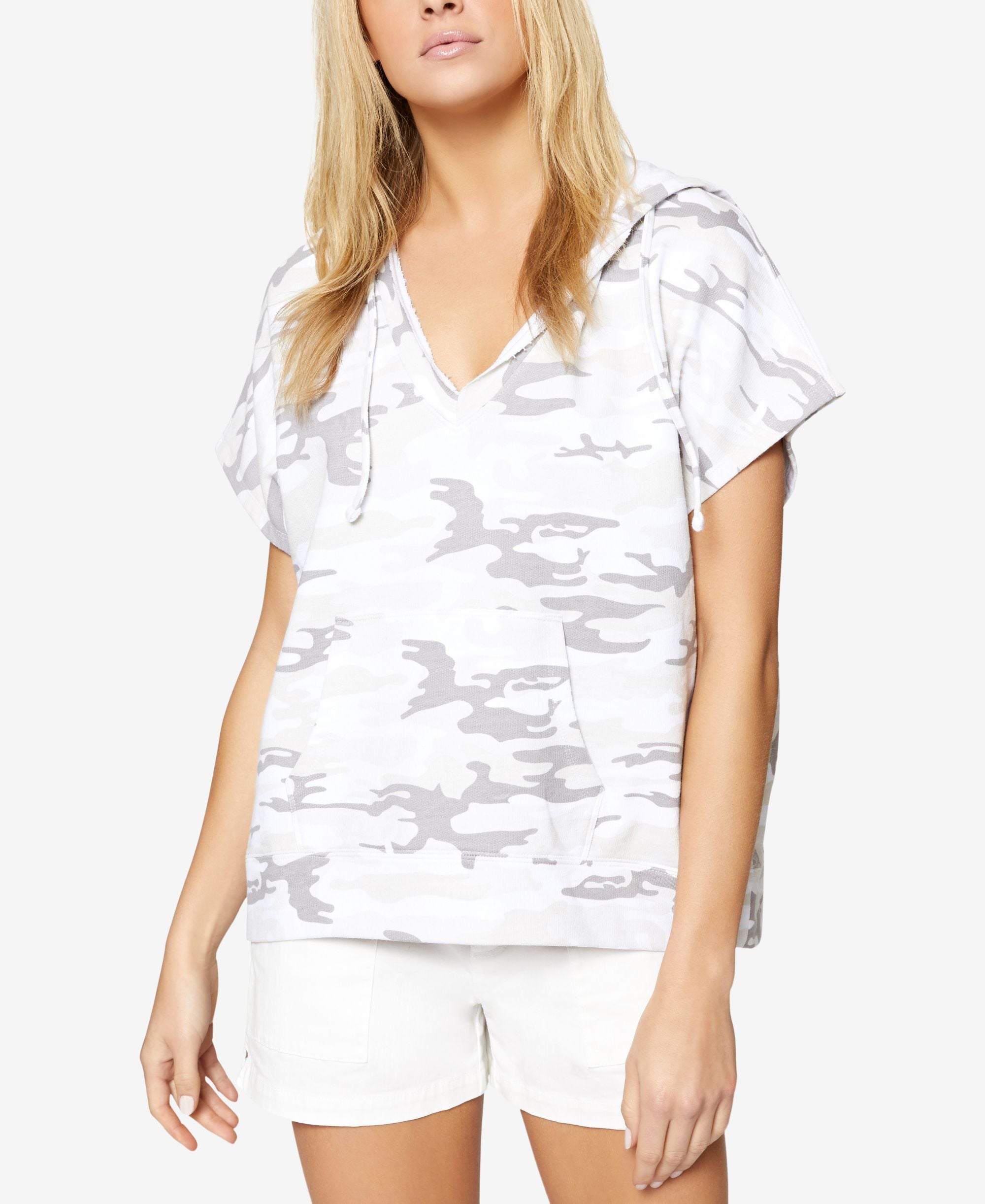 Sanctuary Bahia Cotton Camo Print Hoodie