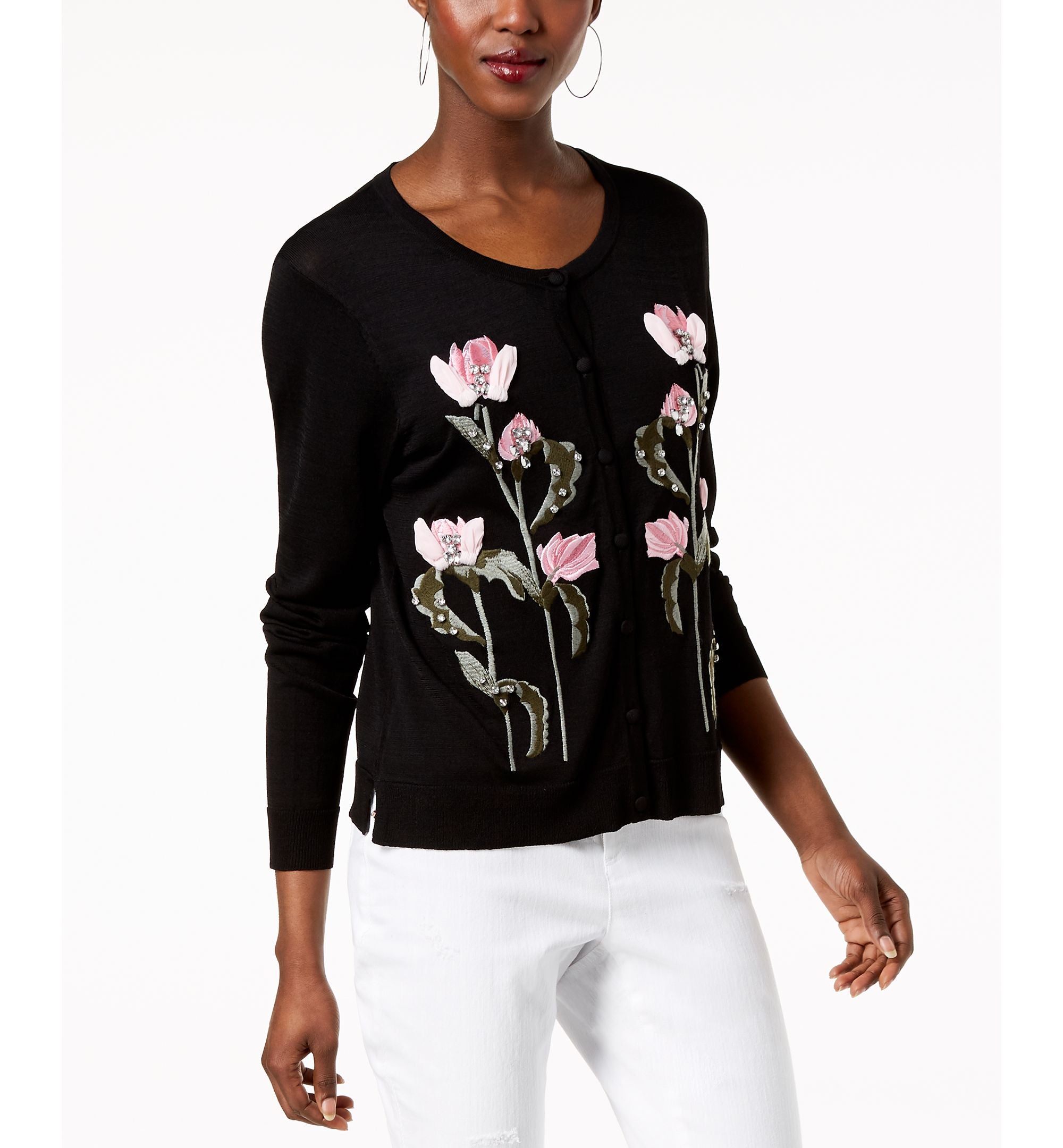 Embroidered Cardigan