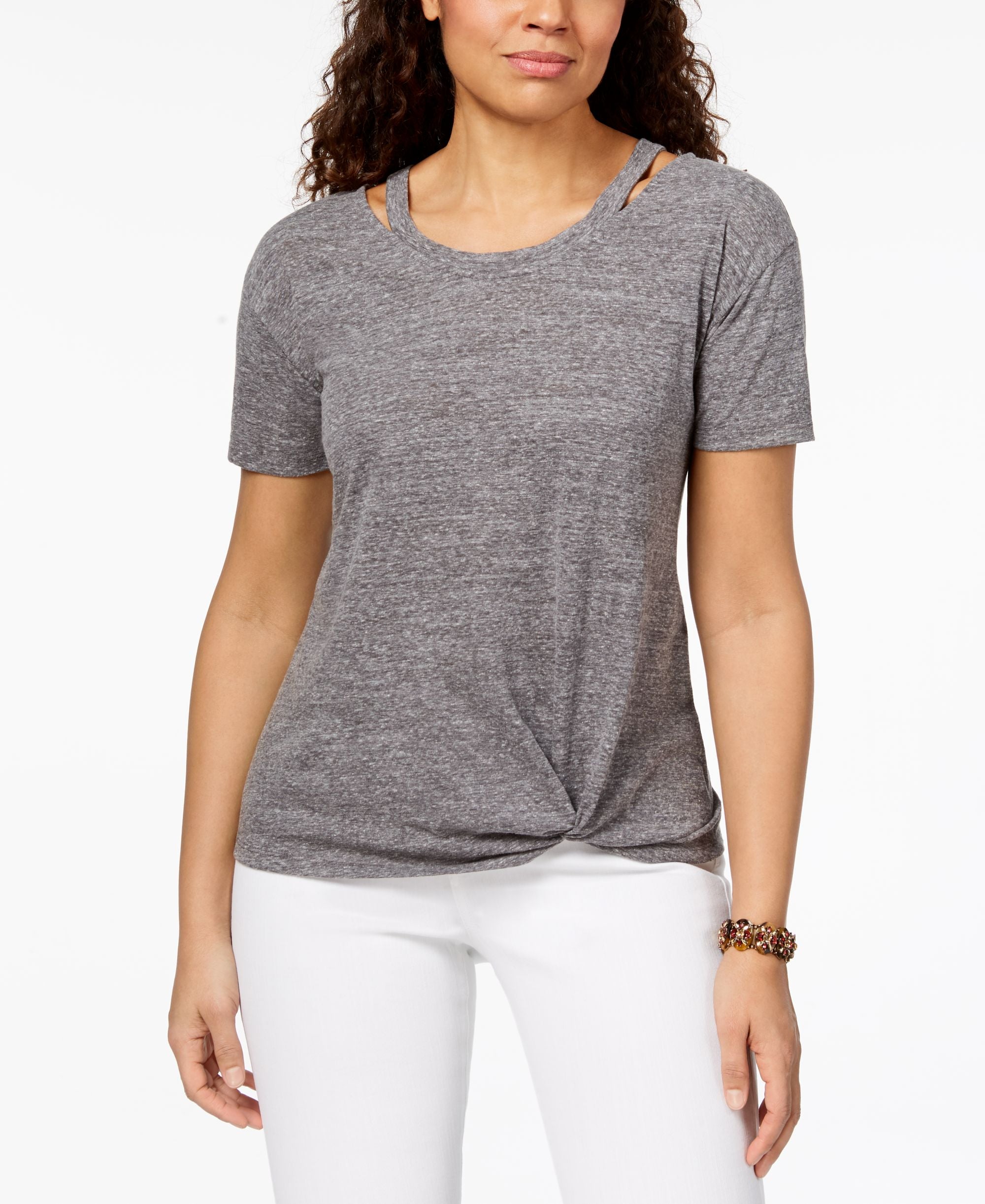 Cutout High-Low T-Shirt