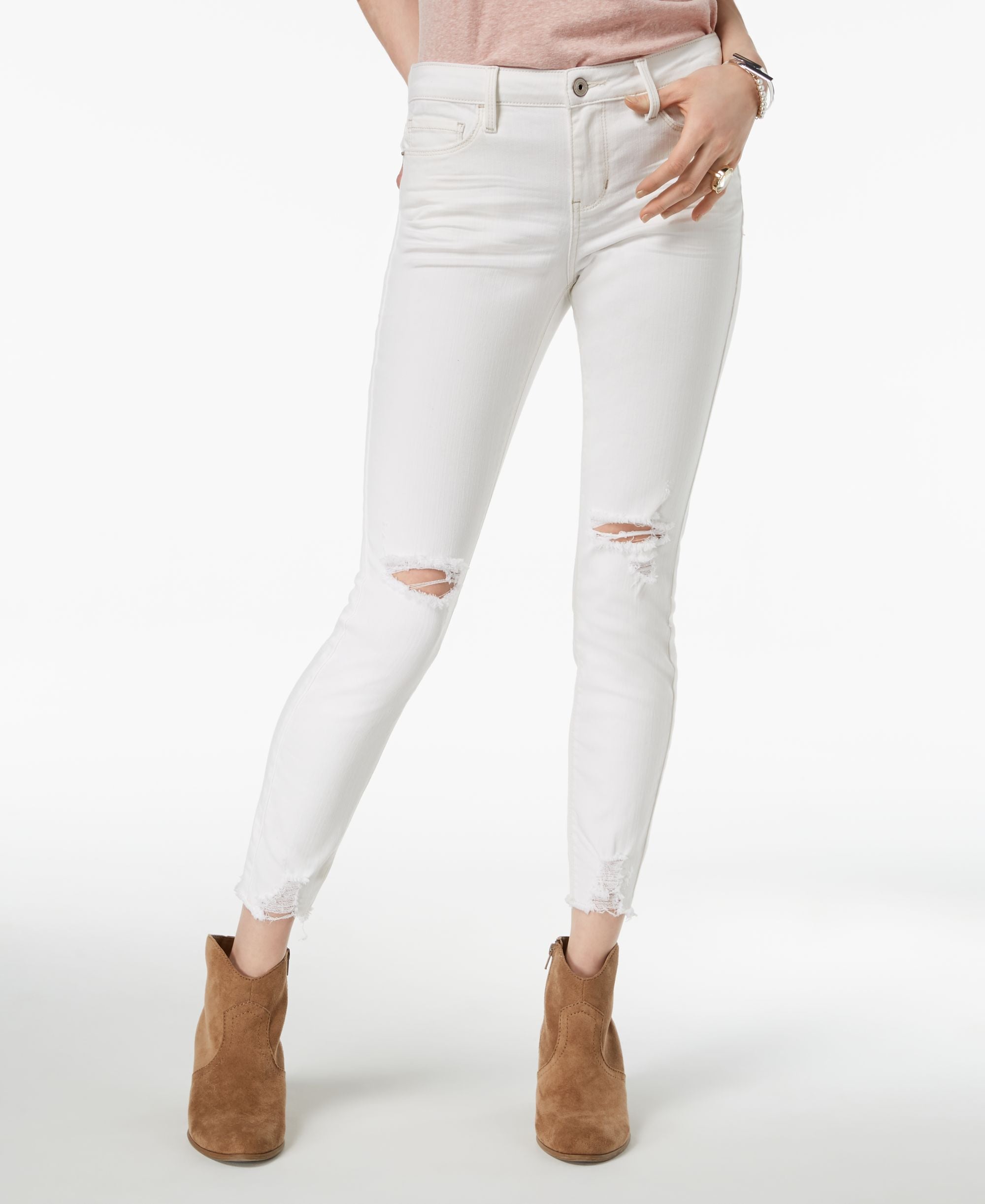 American Rag Juniors Ripped Skinny Jeans