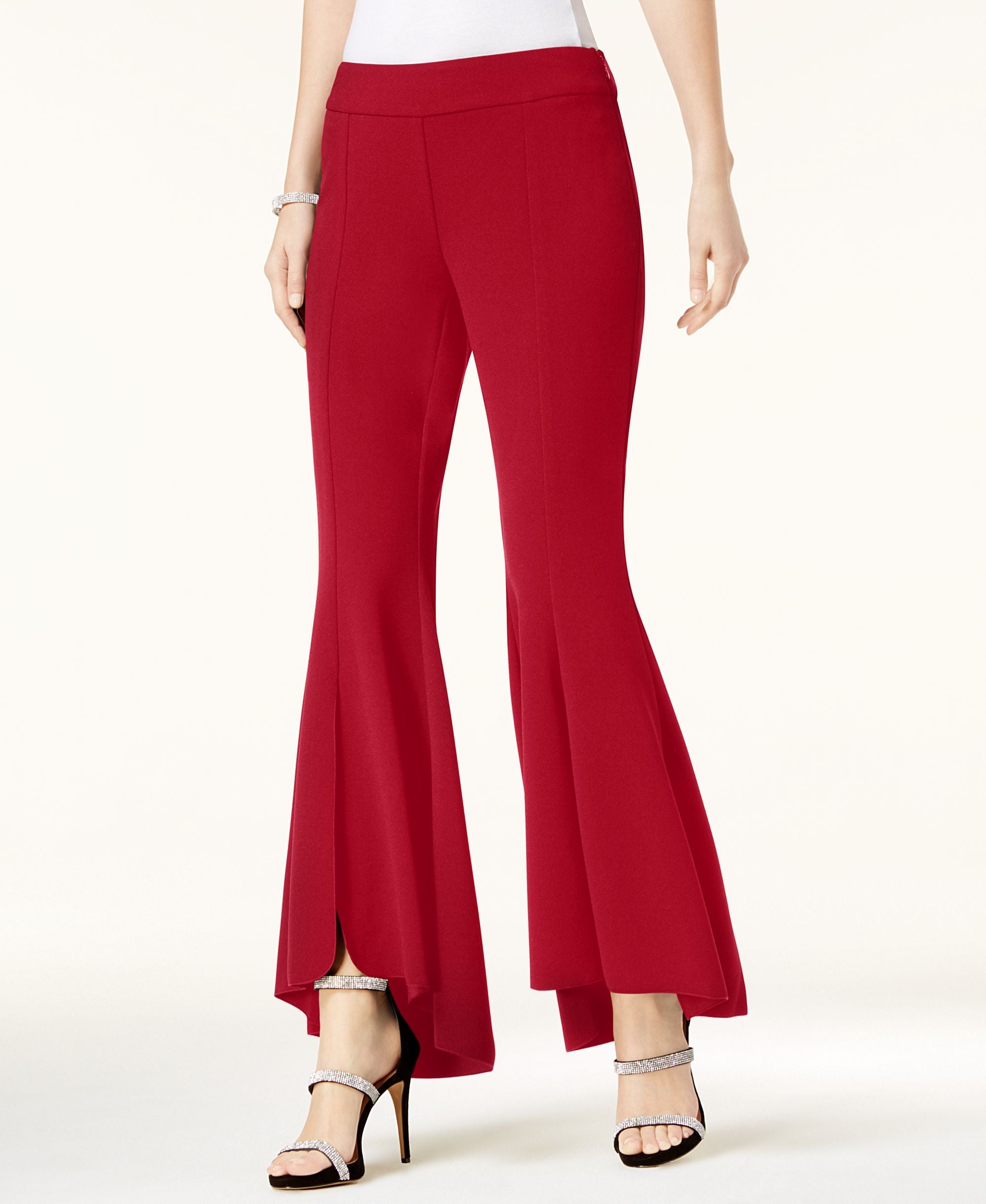 INC Curvy Flared High-Low Pants