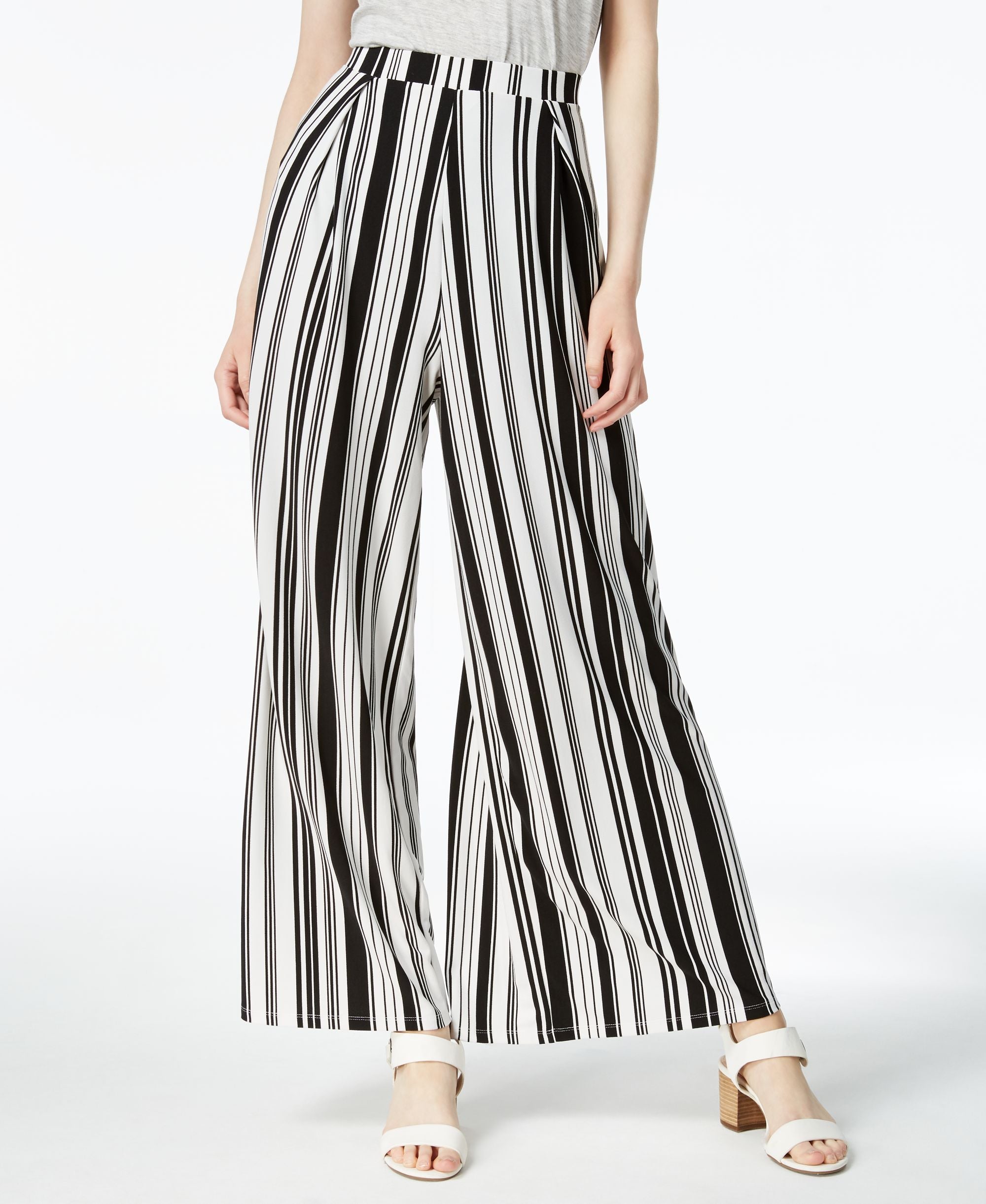 Bar III Striped Pull On Pants