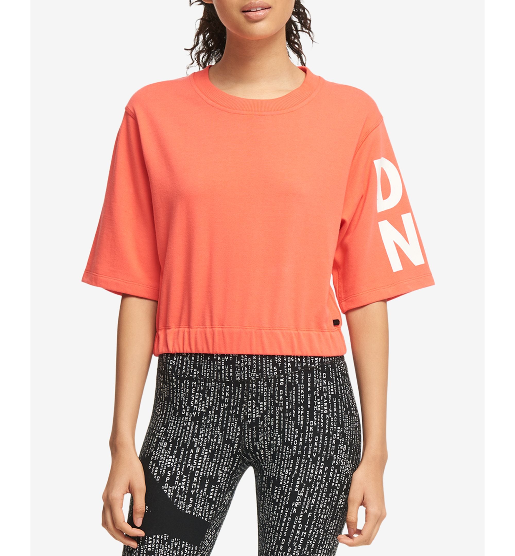 DKNY Sport Short Sleeve Graphic Sweatshirt