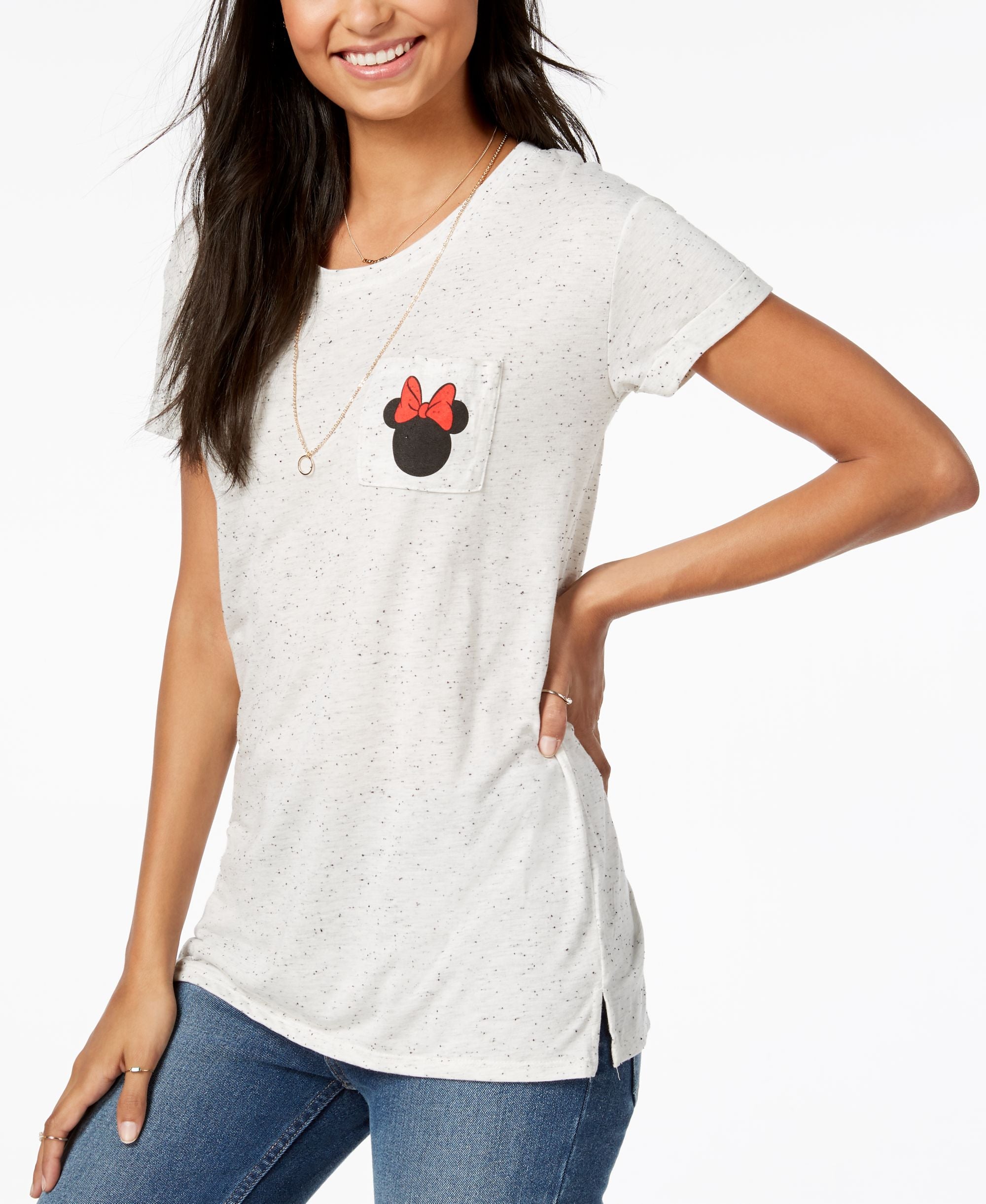 Hybrid Juniors Minnie Mouse Graphic Print T-Shirt