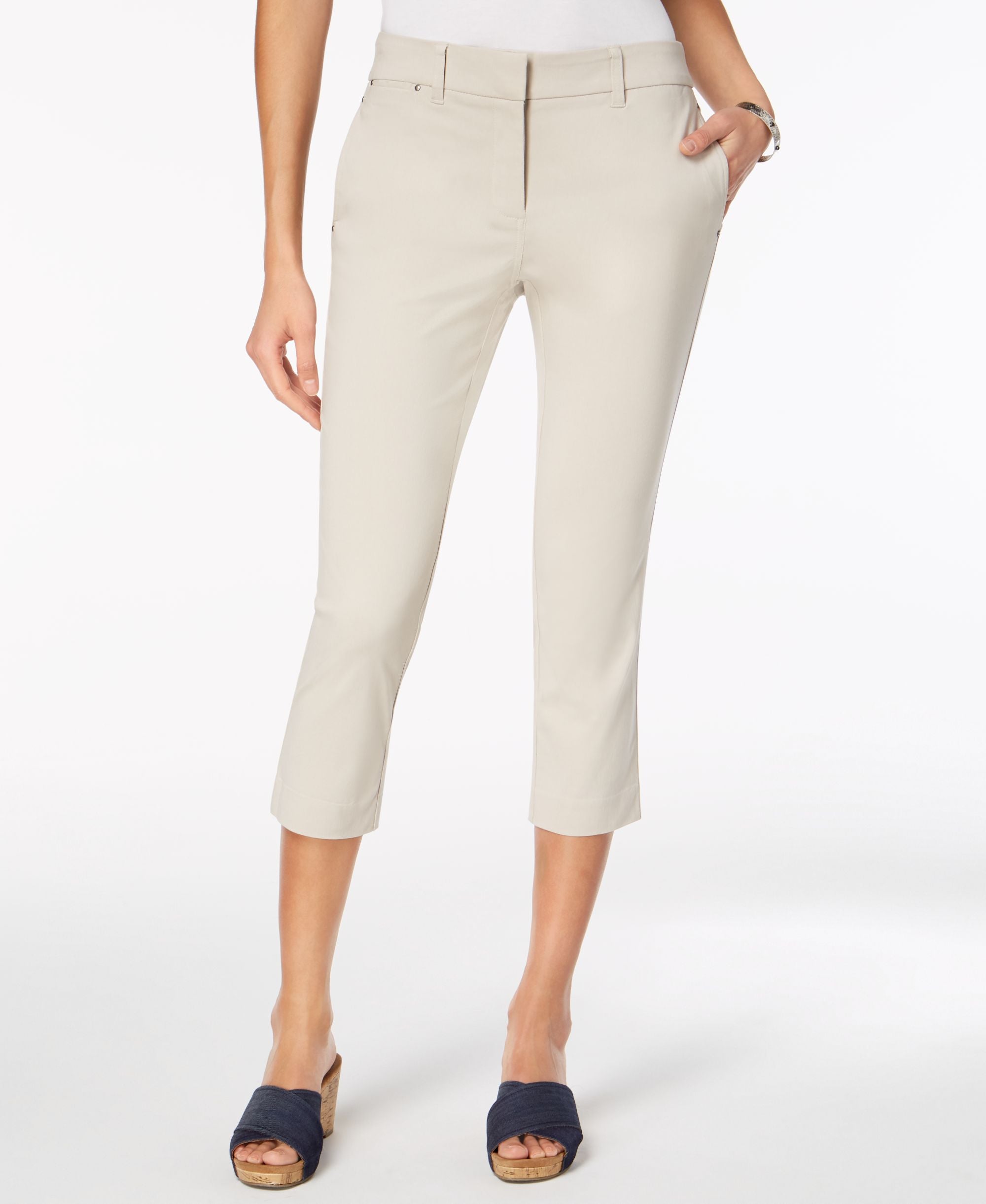 Straight-Leg Capri Pants