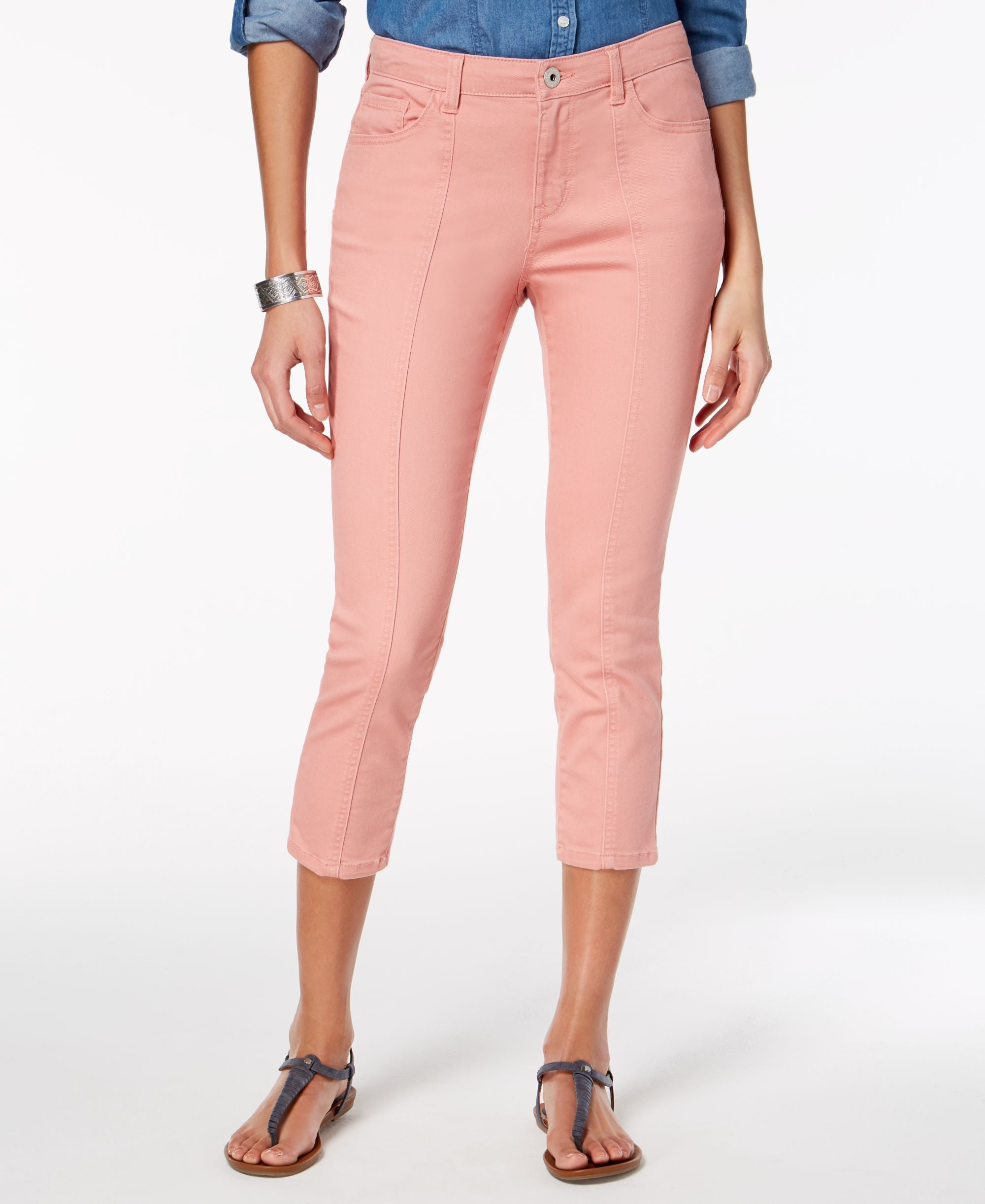 Style & Co Front Seam Capri Jeans