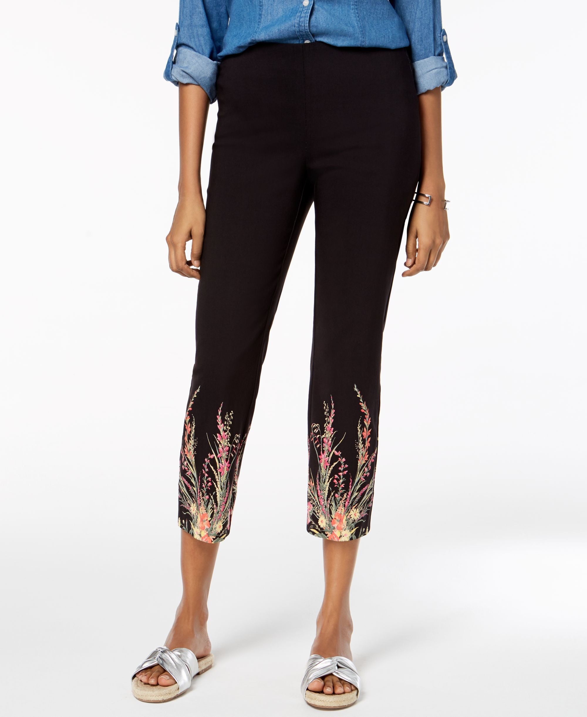 Printed Capri Pants
