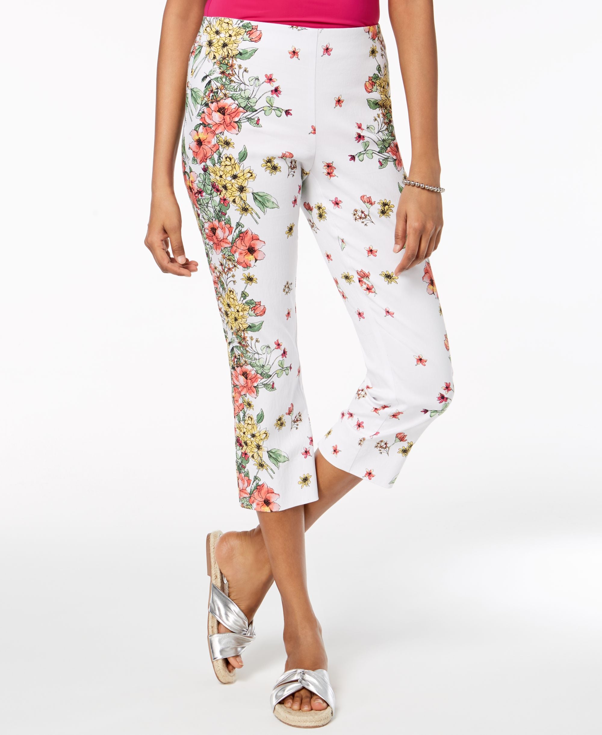 Charter Club Floral Print Capri Pants