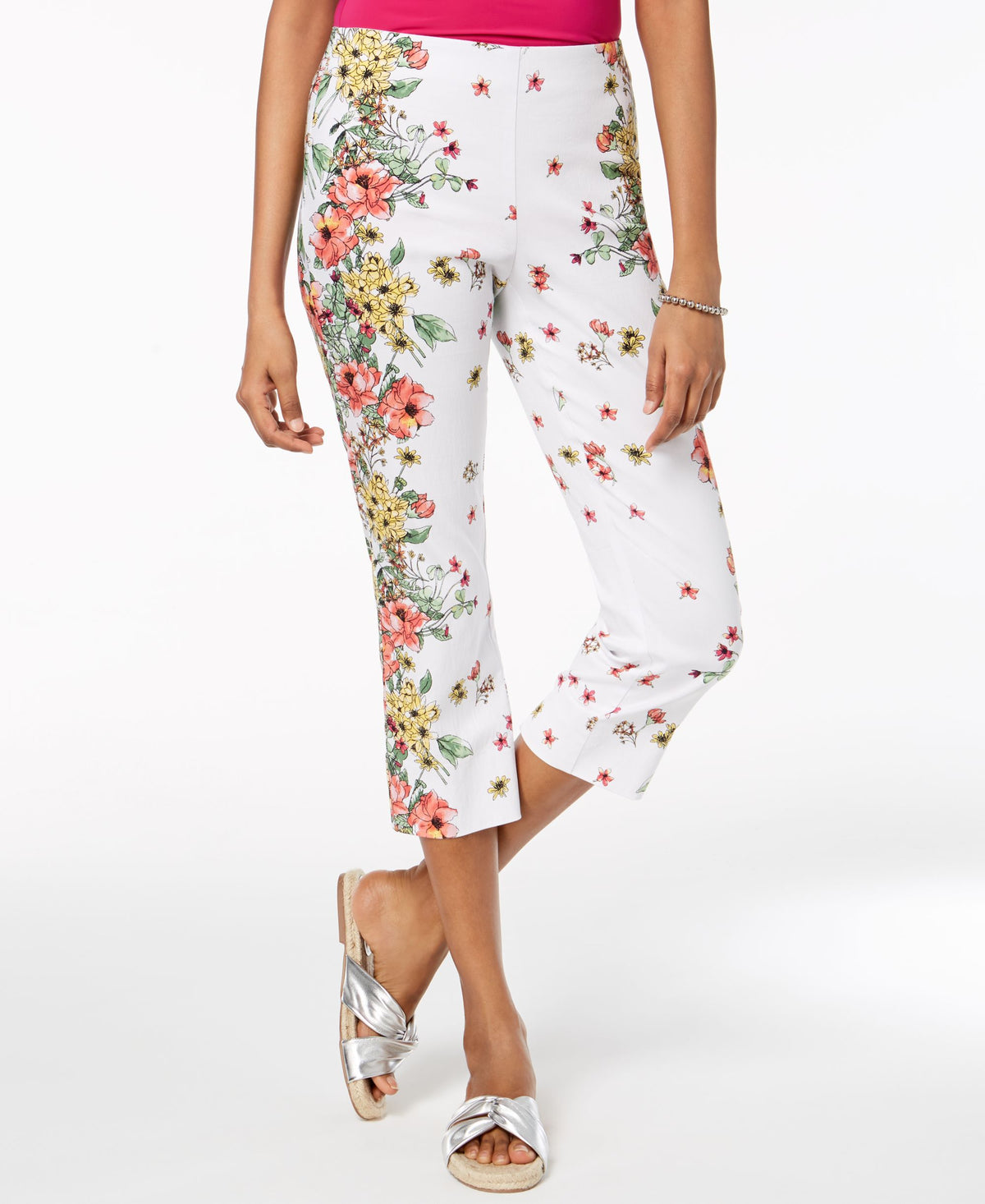Charter Club Floral Print Capri Pants