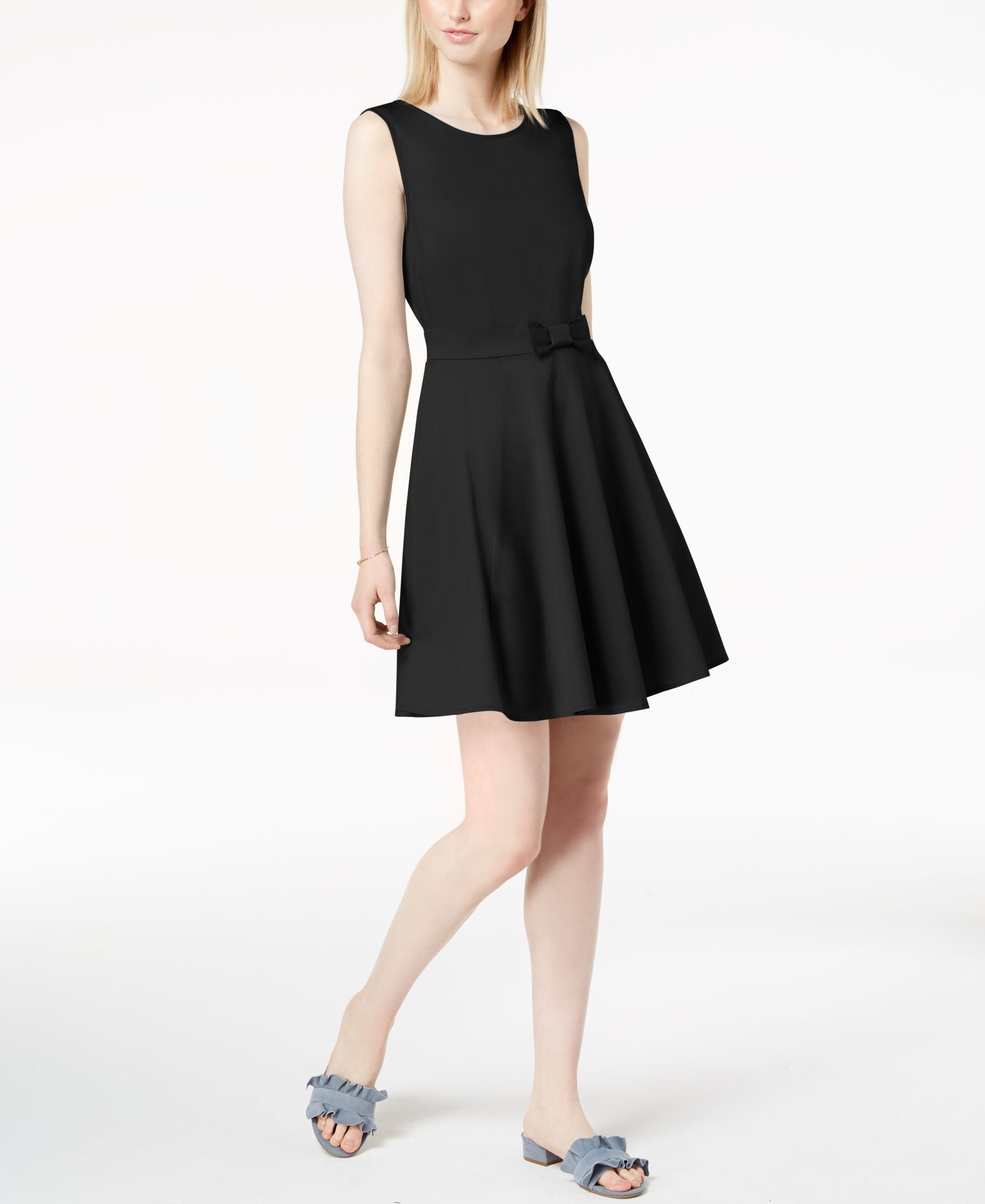 Bow-Detail Fit & Flare Dress
