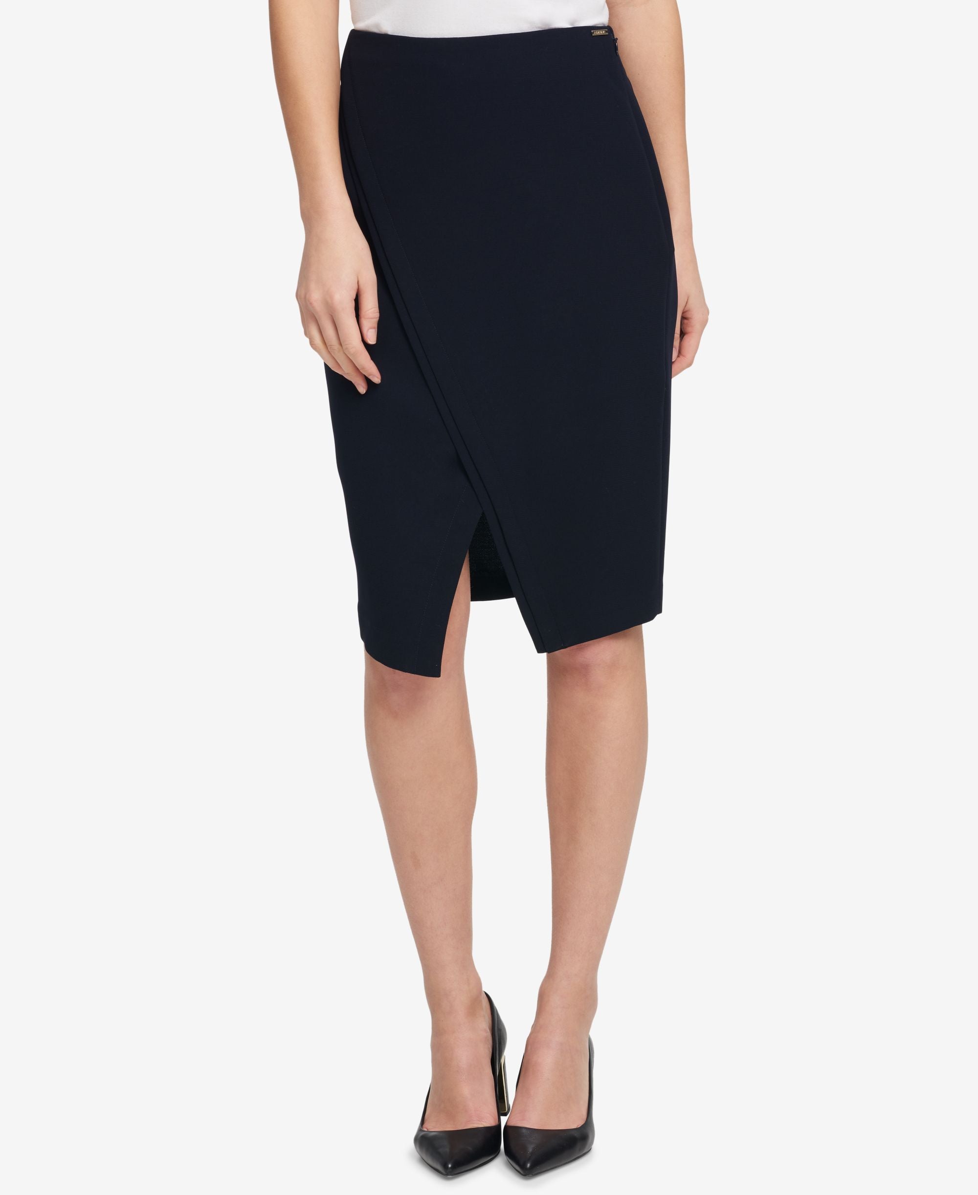 DKNY Asymmetrical Split Skirt