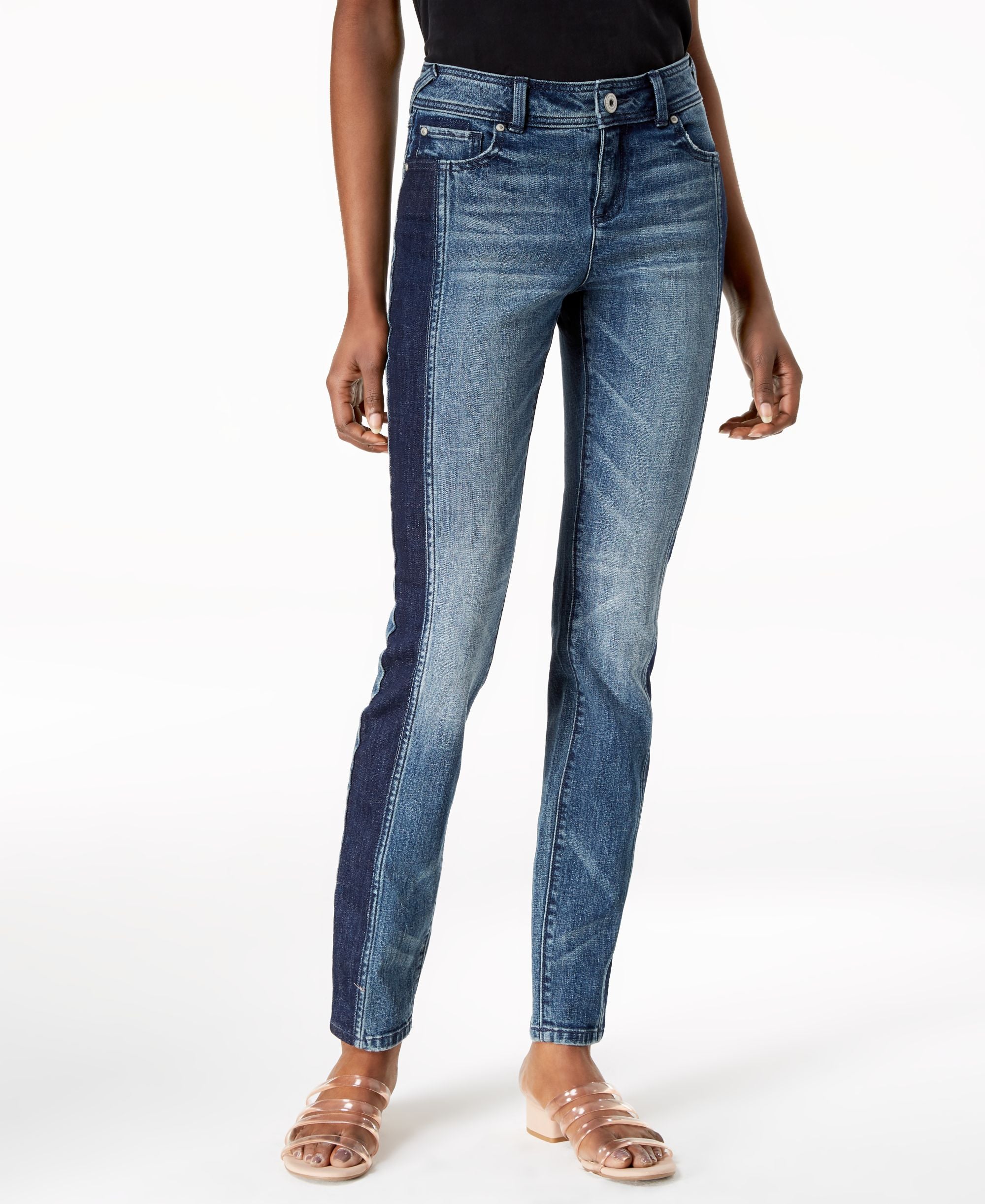 Two Tone Skinny Jeans