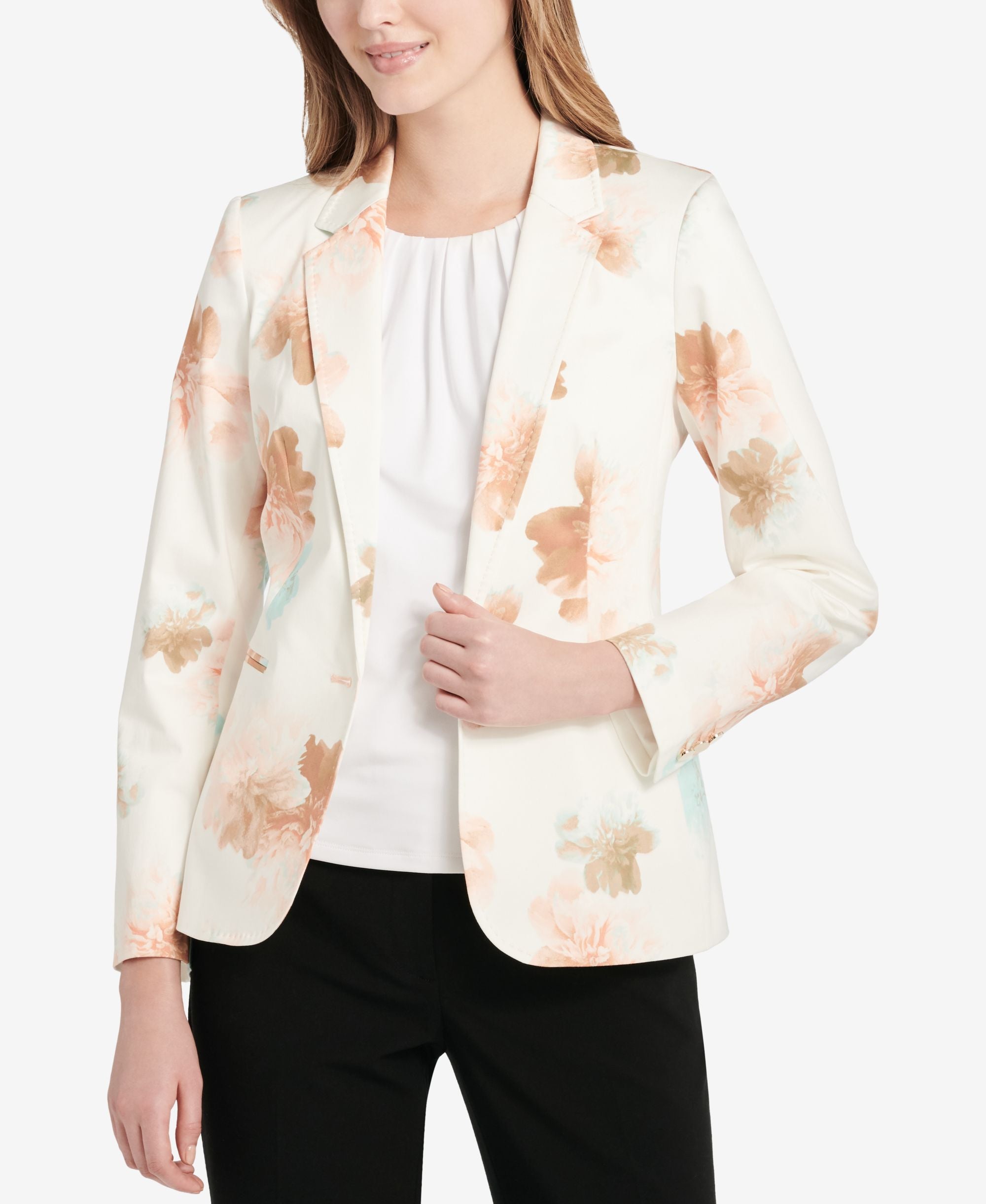 Calvin Klein Floral Print Blazer