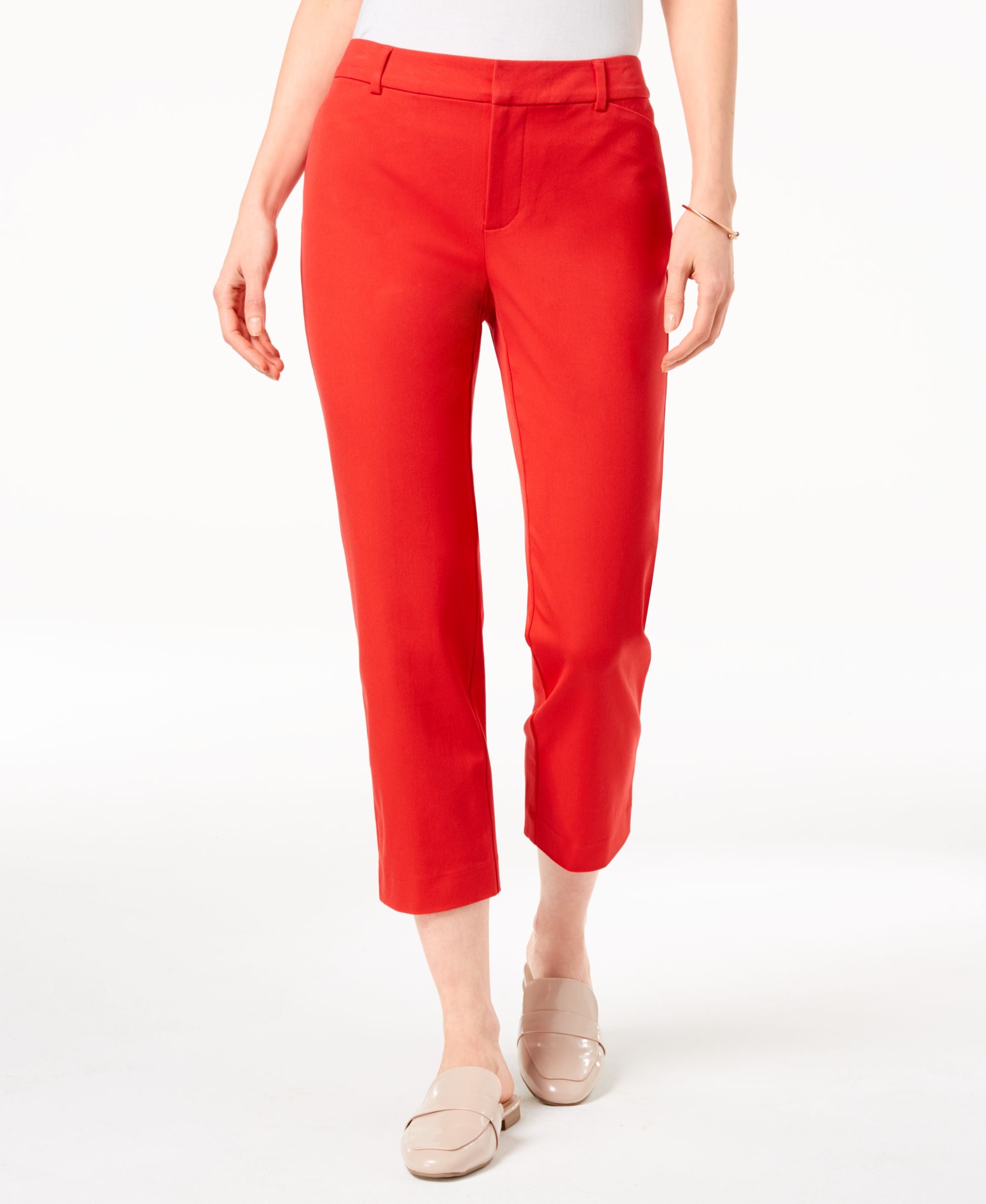 Charter Club Newport Slim Leg Cropped Pants