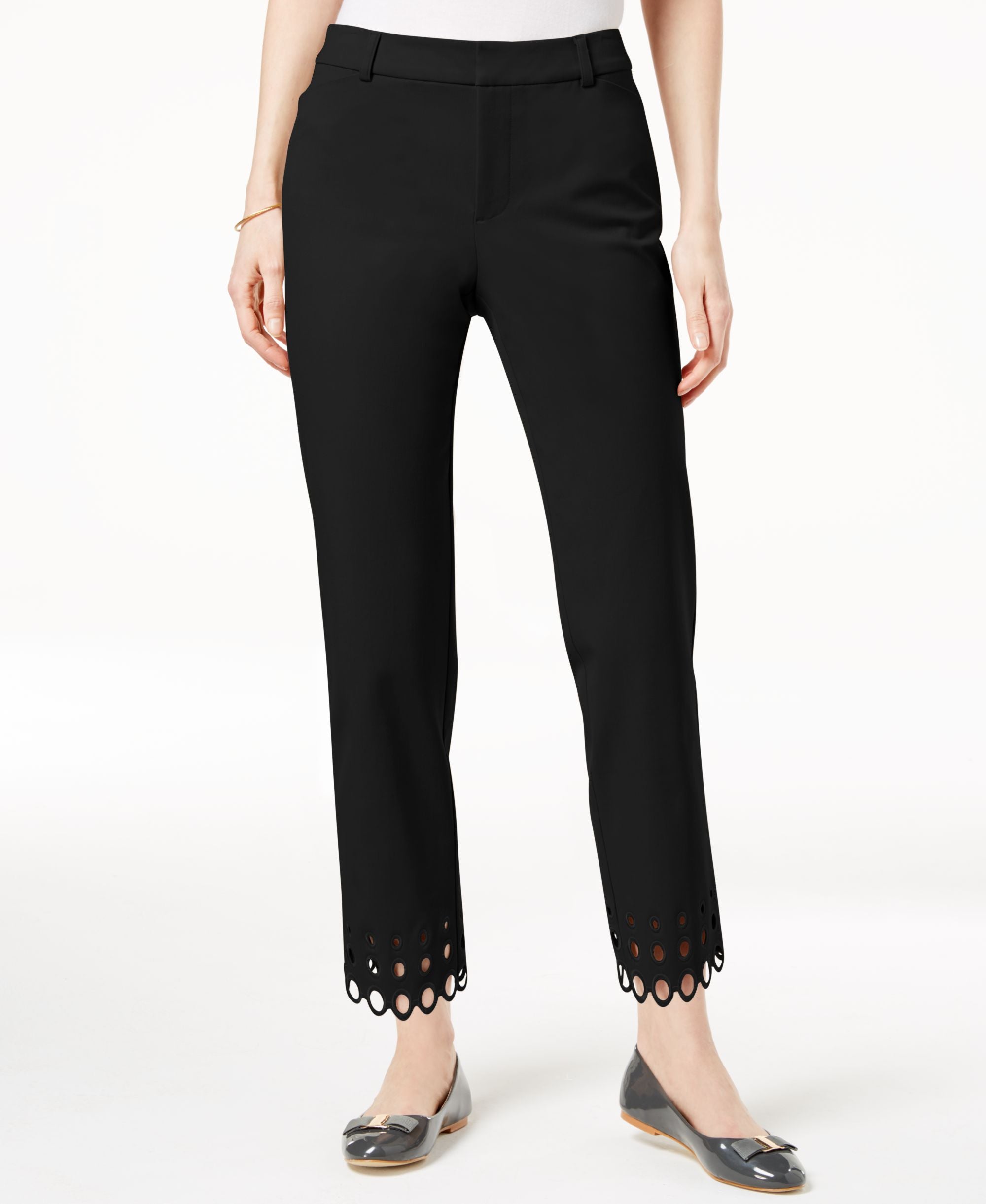 Charter Club Scalloped Hem Cropped Pants