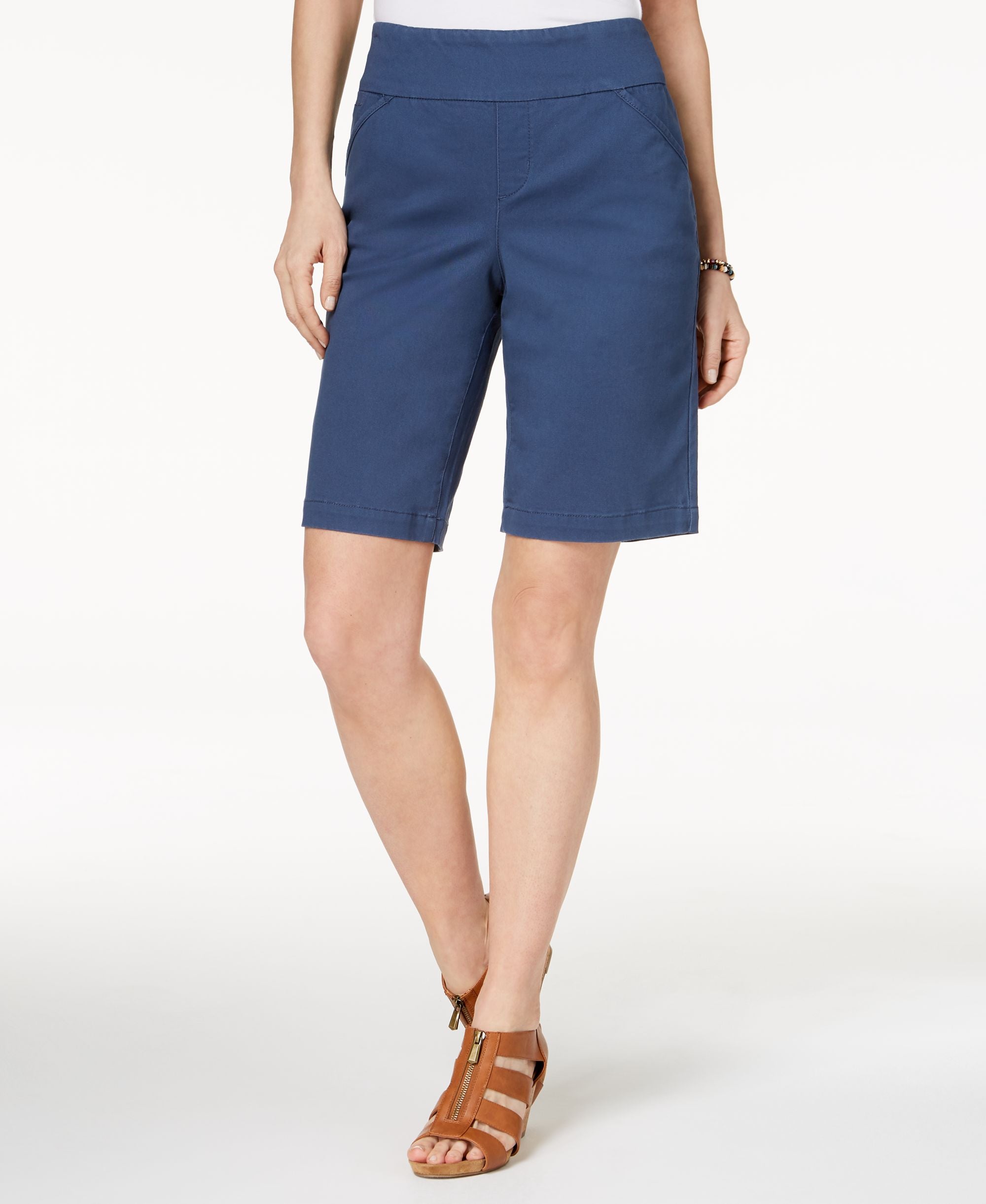 Style & Co Petite Pull On Comfort Fit Bermuda Shorts