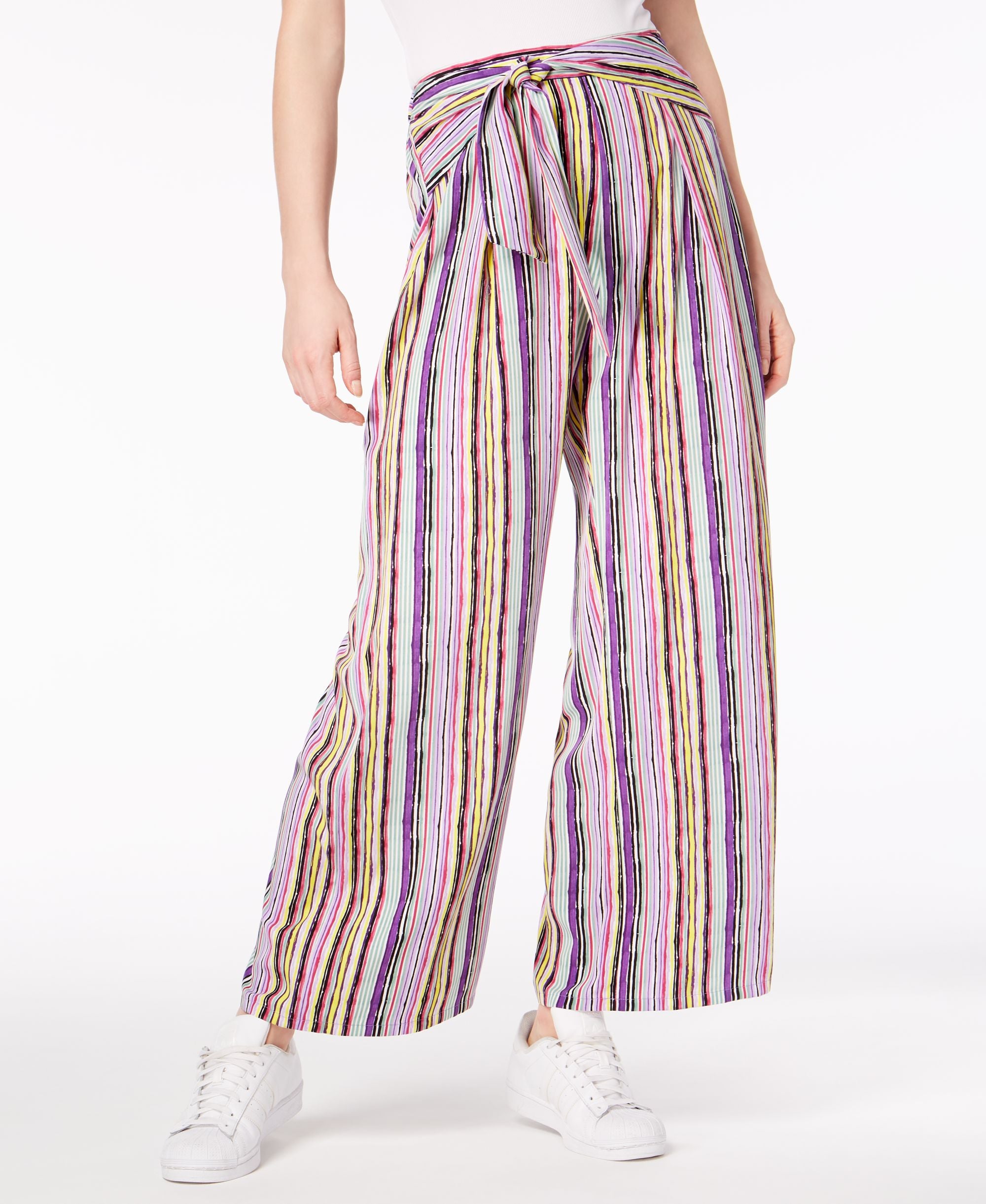 Bar III Striped Pull On Pants