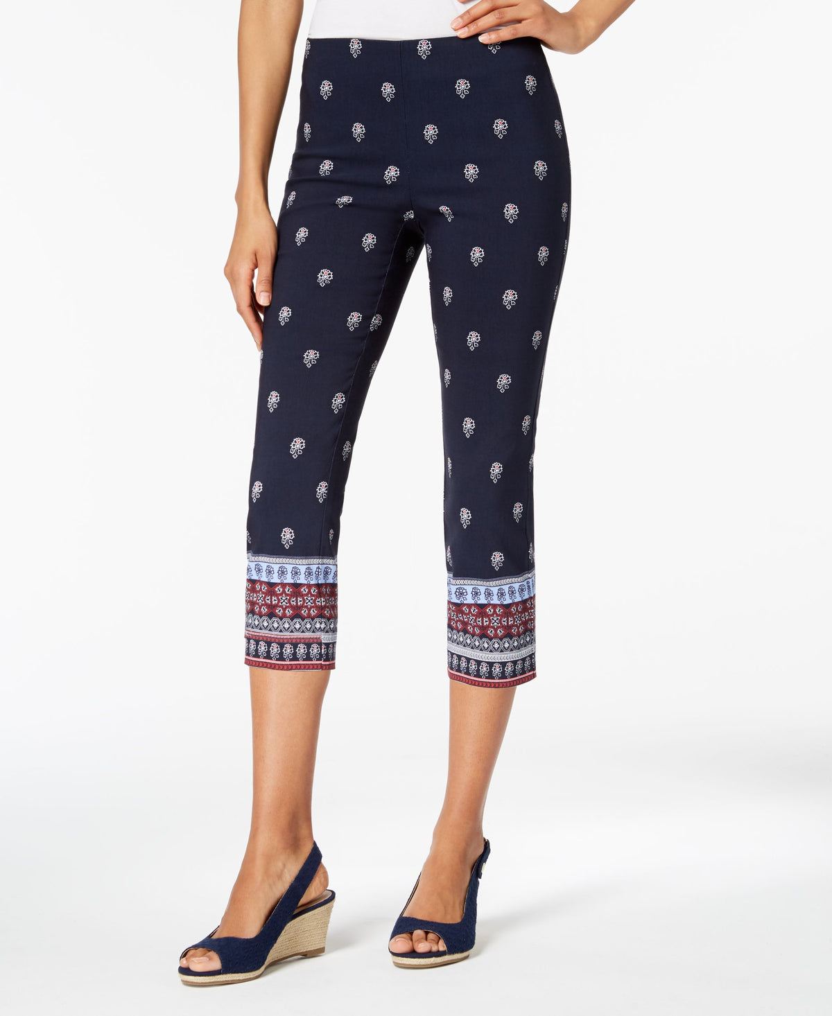 Charter Club Floral Print Capri Pants