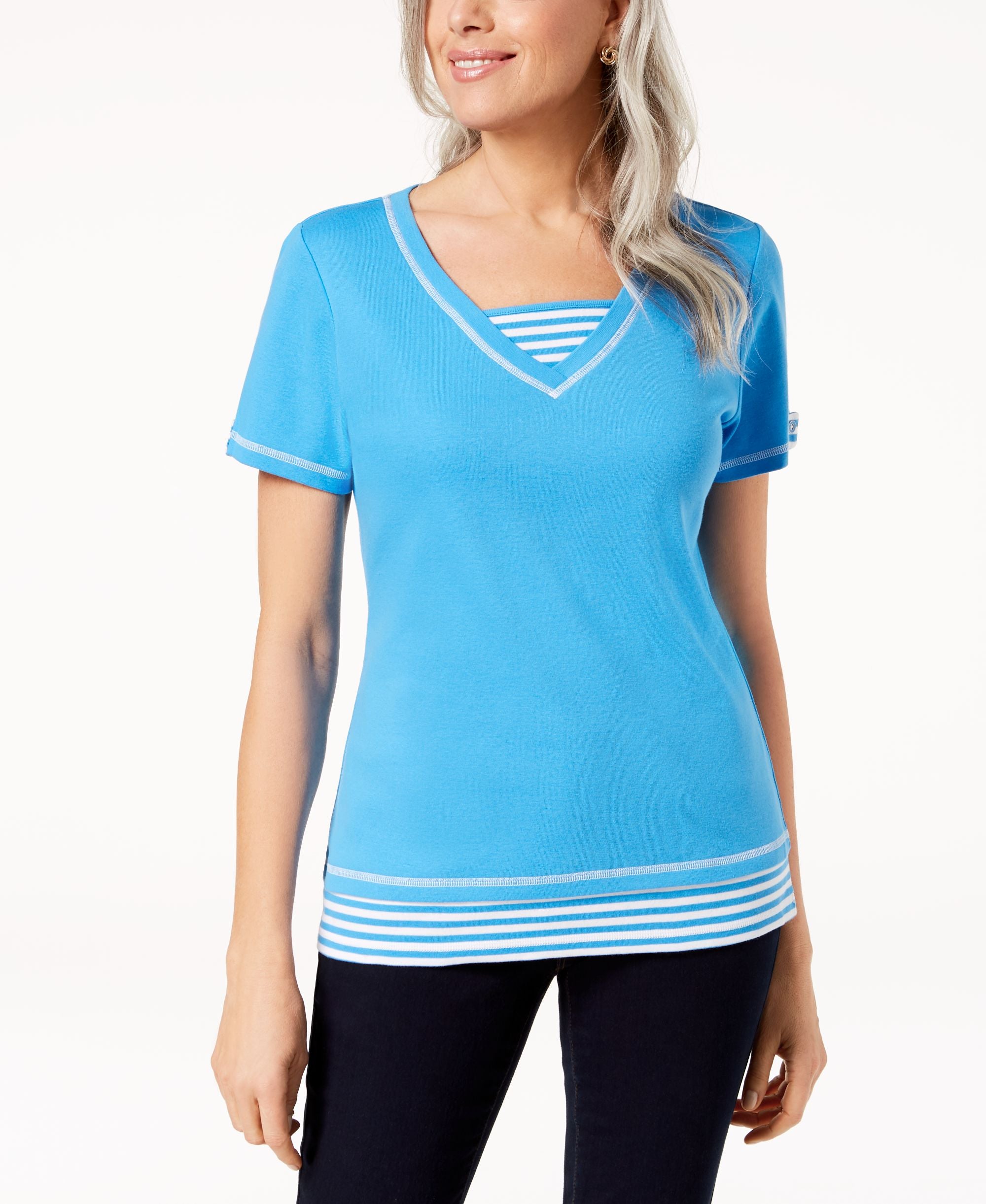 Karen Scott Layered Look T-Shirt