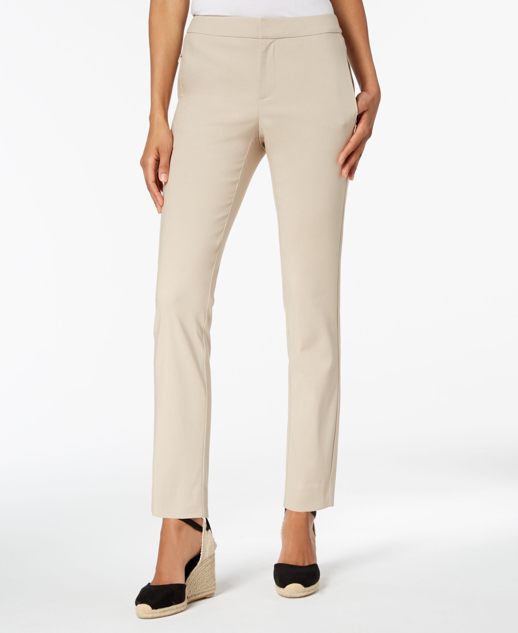 Charter Club Twill Slim Ankle Pants