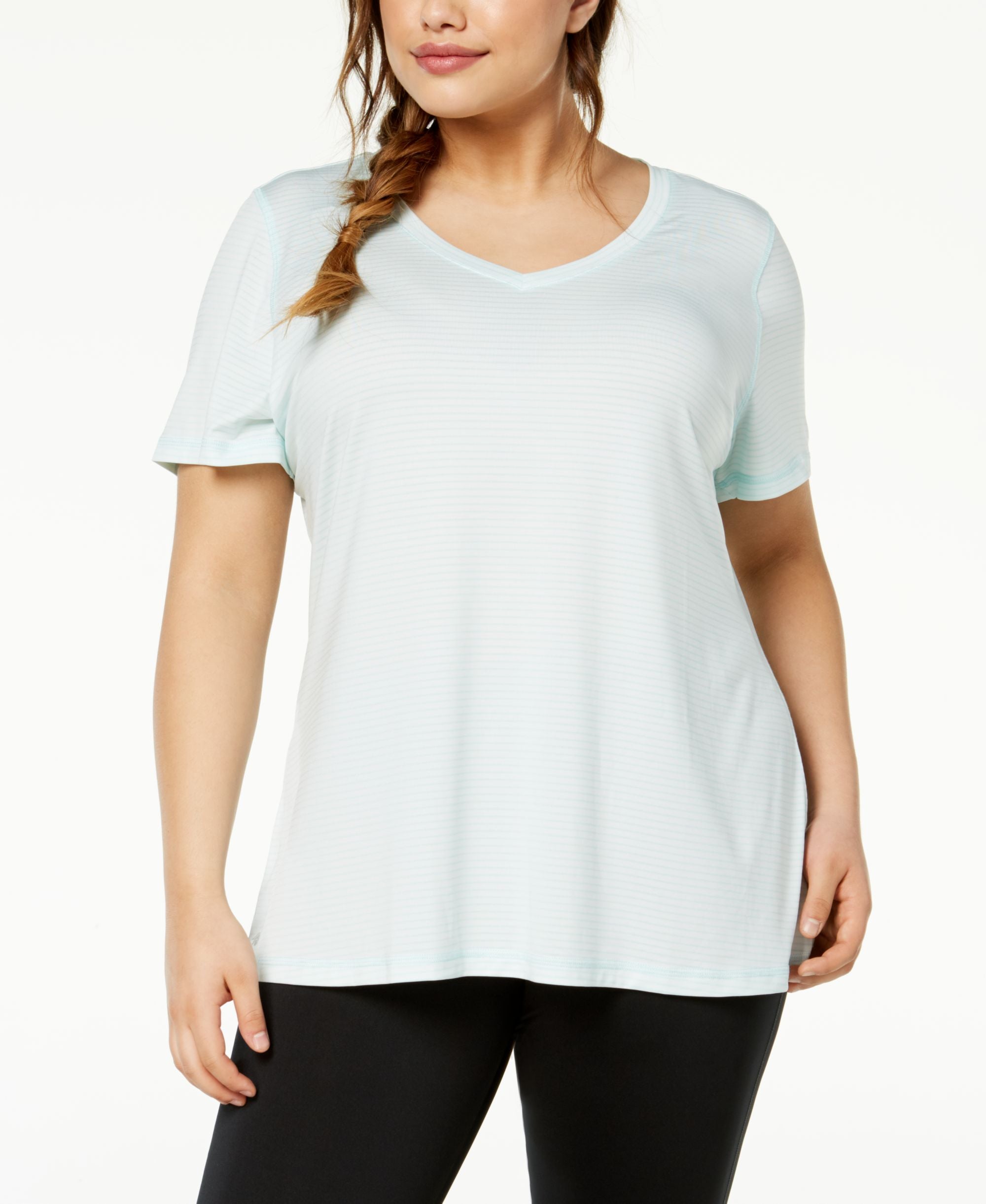 Ideology Plus Size Striped T-Shirt