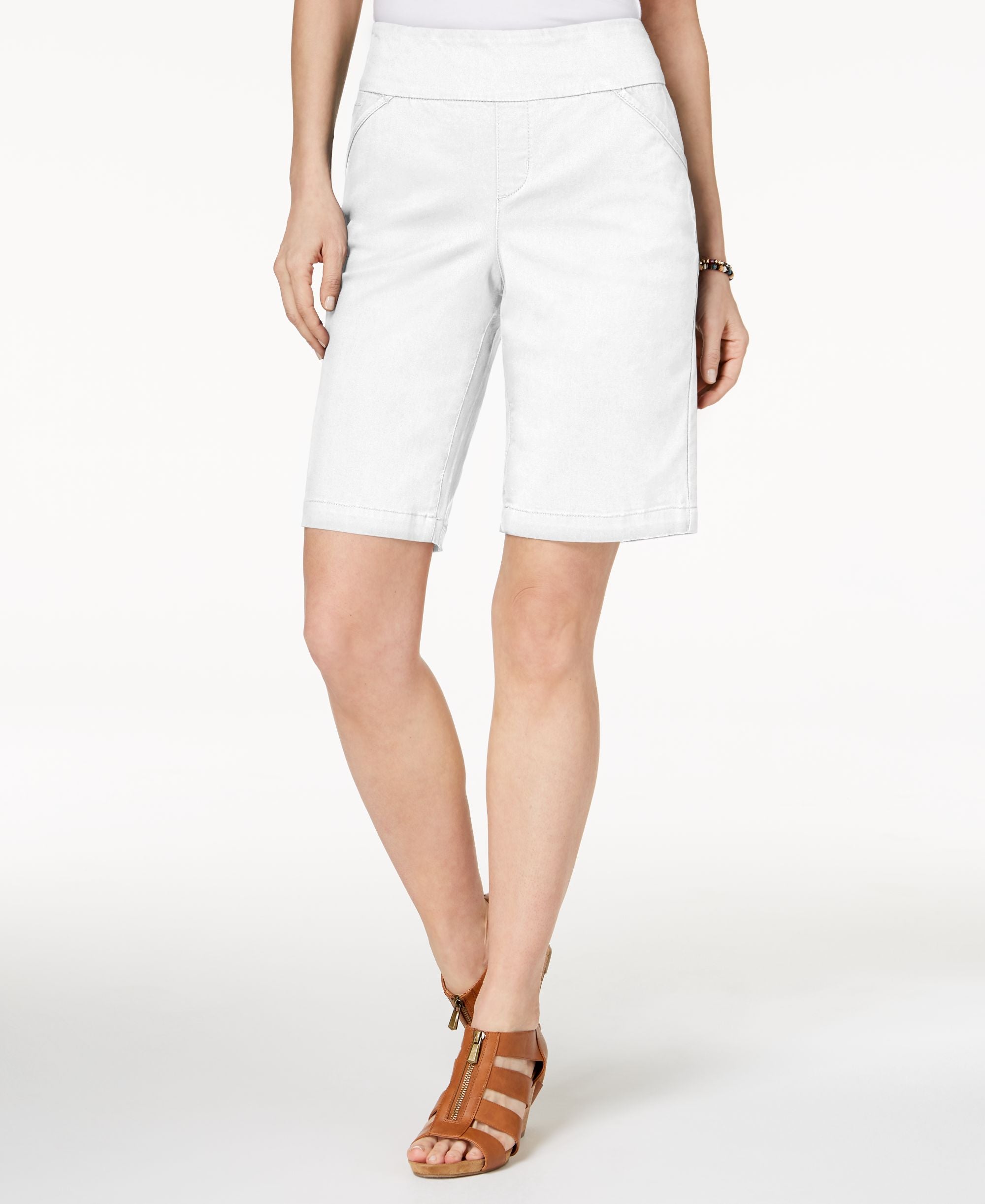 Style & Co Petite Pull On Comfort Fit Bermuda Shorts