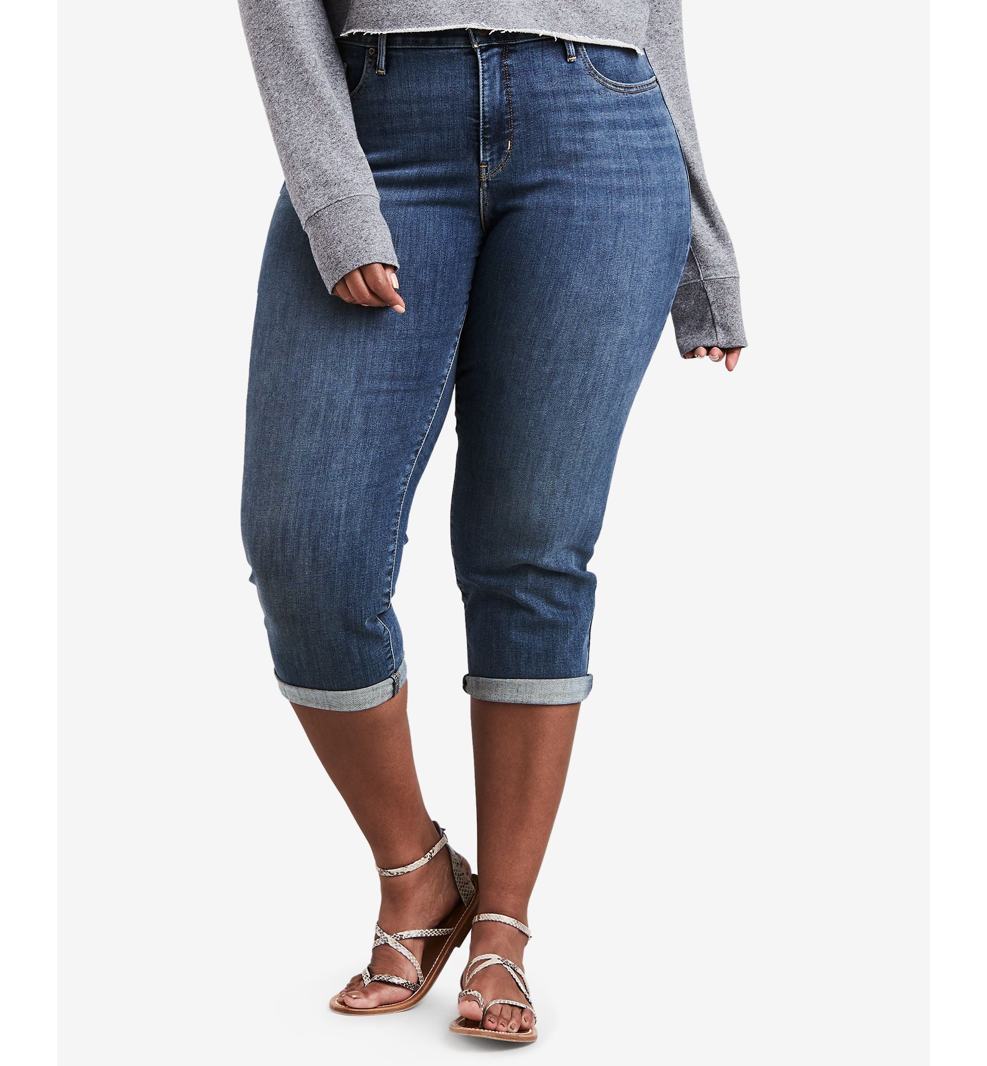 Levis Plus Size Shaping Capri Jeans
