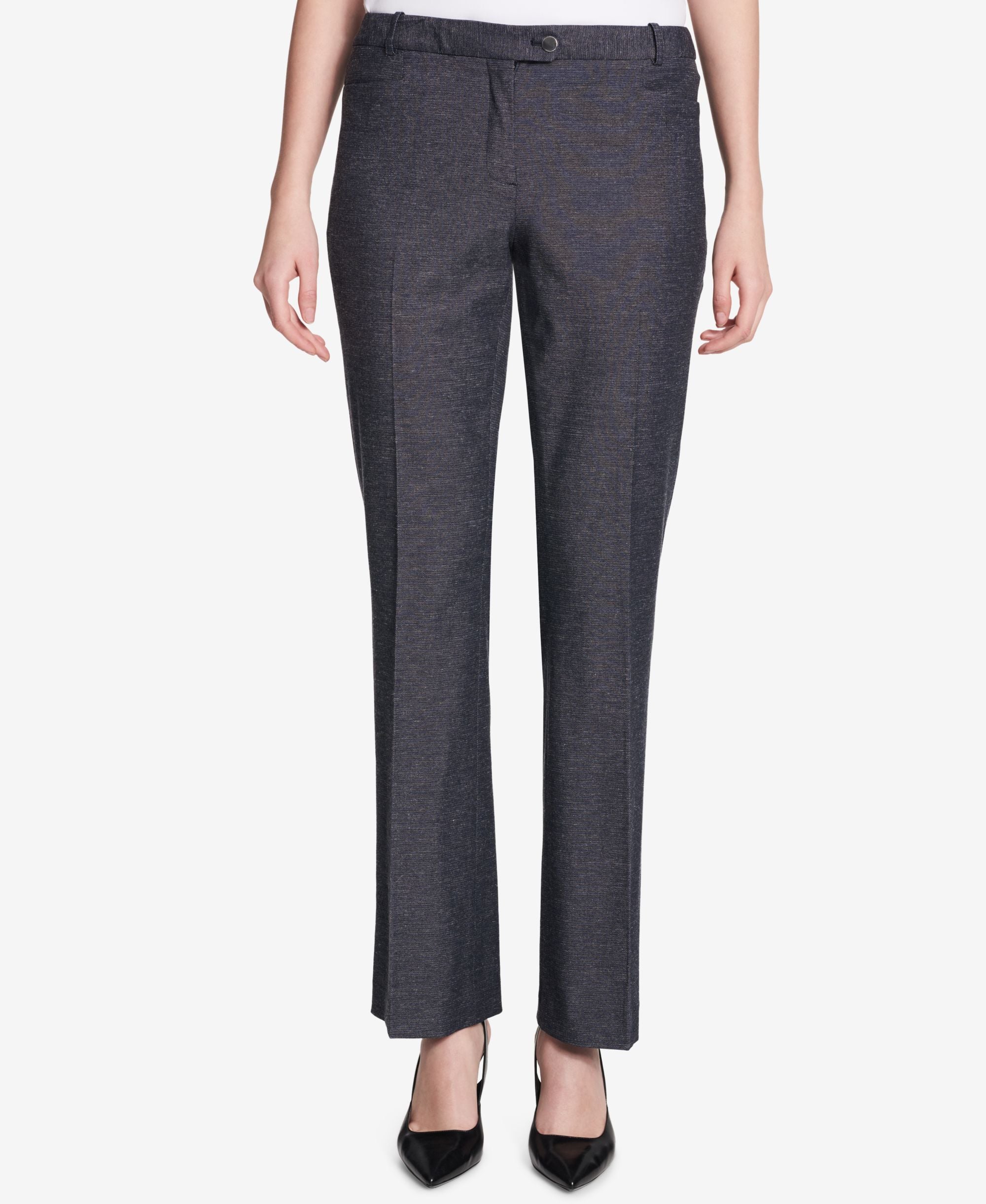 Calvin Klein Patterned Straight Leg Pants