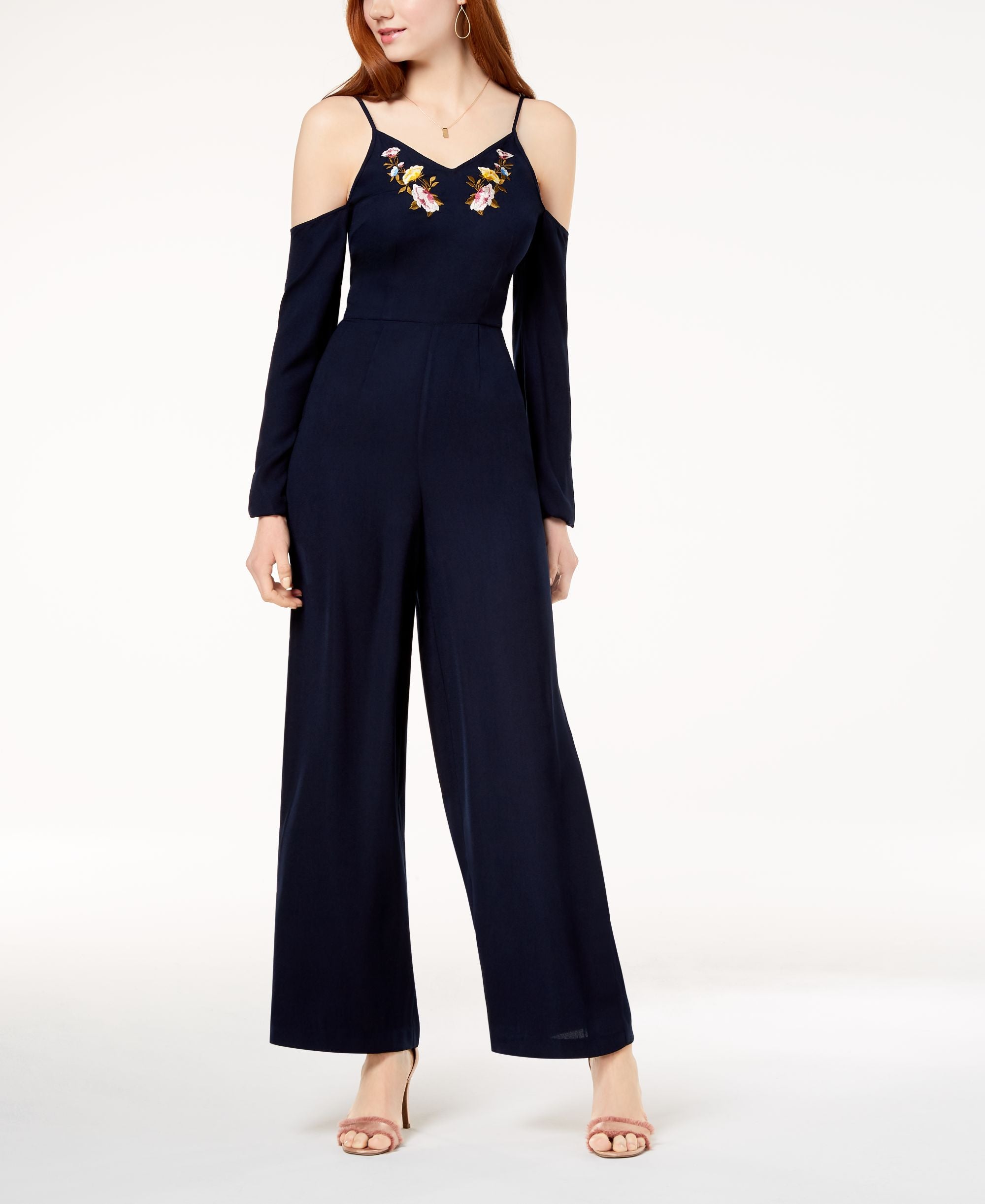 The Edit By Seventeen Juniors Cold Shoulder Jumpsuit