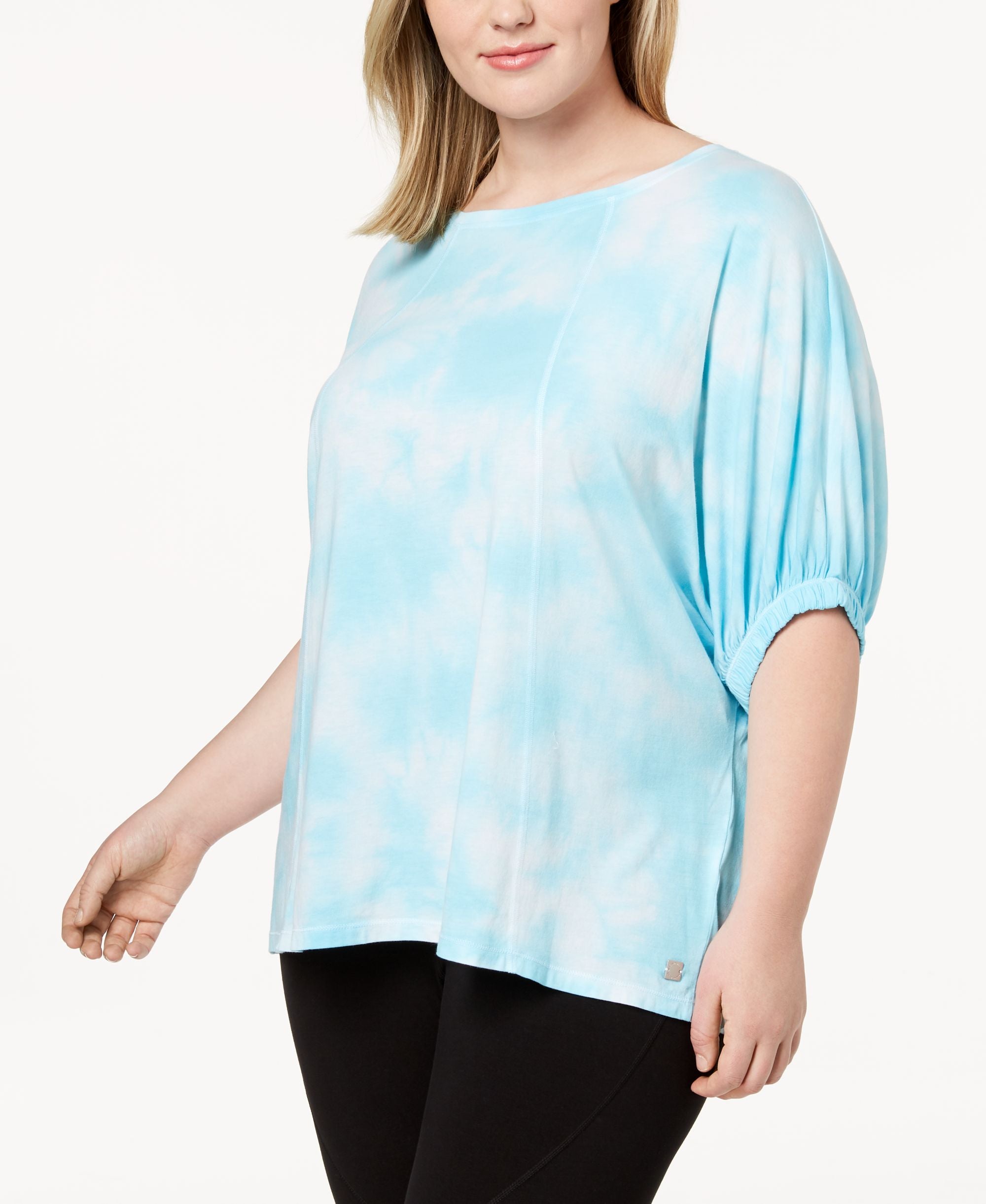 Calvin Klein Performance Plus Size Relaxed Tie Dyed T-Shirt