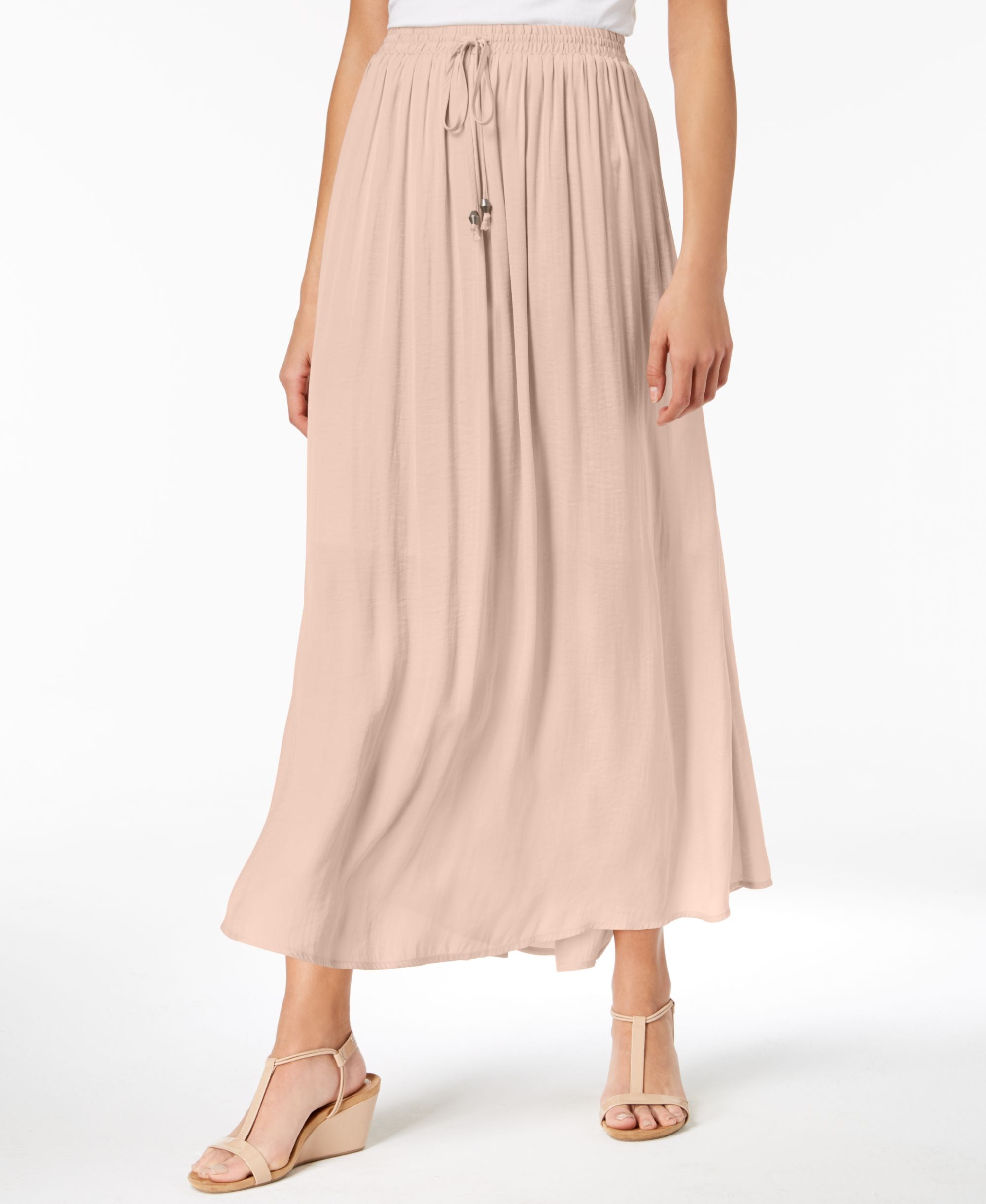 Style & Co Tie Front Maxi Skirt