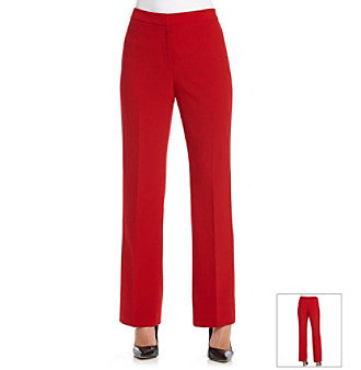 Straight-Leg Modern Crepe Dress Pants