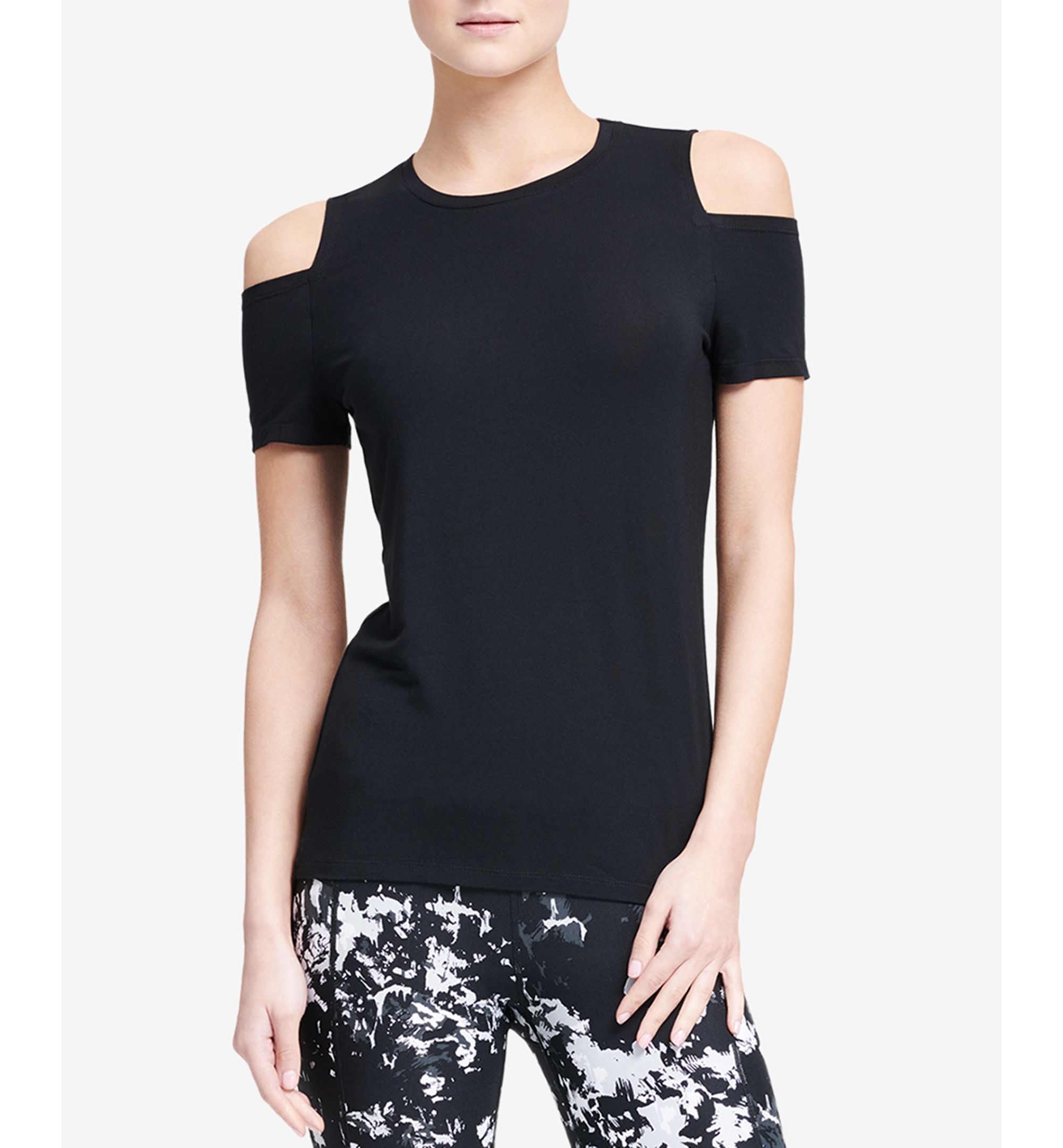 DKNY Sport Cold Shoulder Top