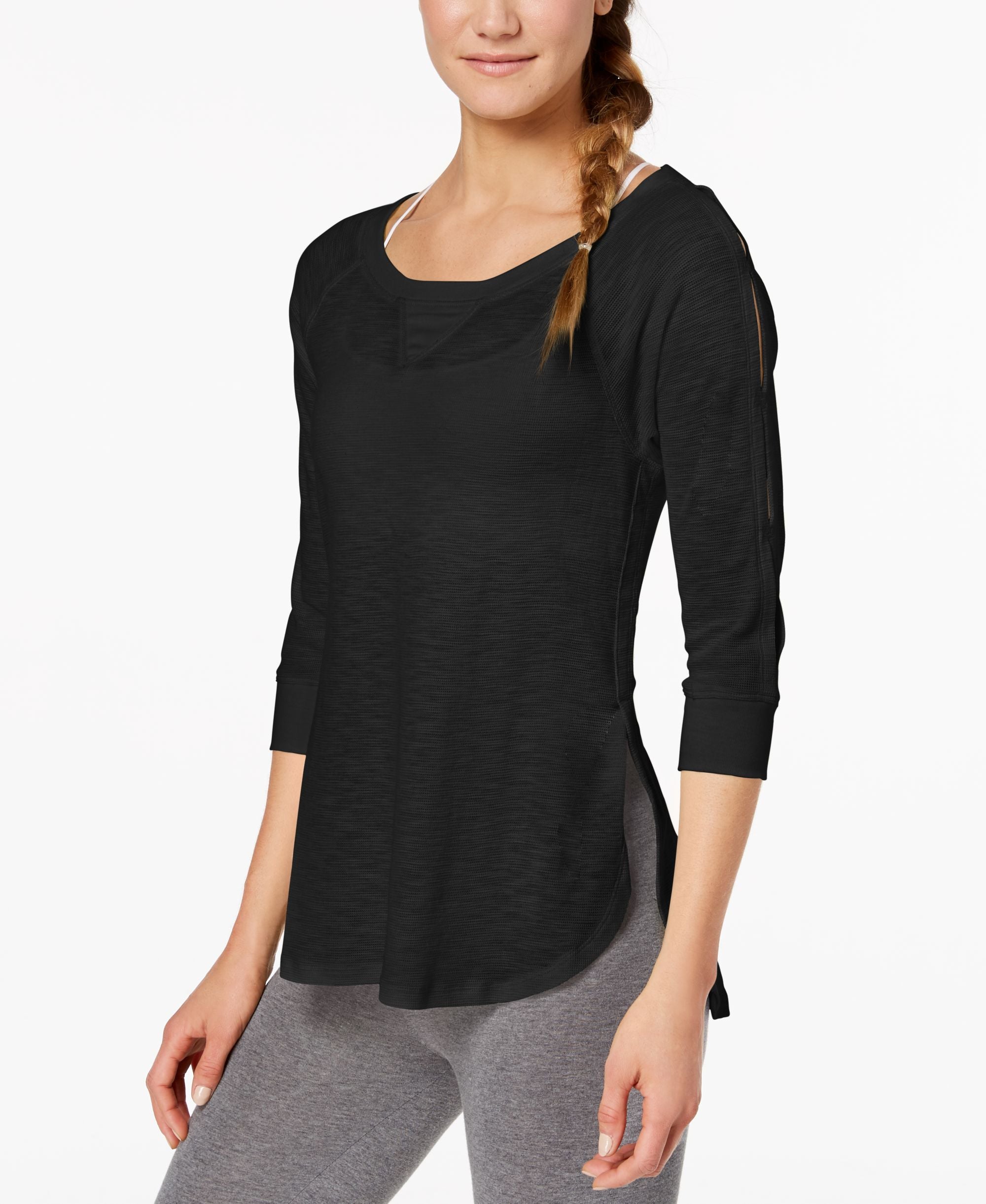 Calvin Klein Performance Cutout Sleeve Top