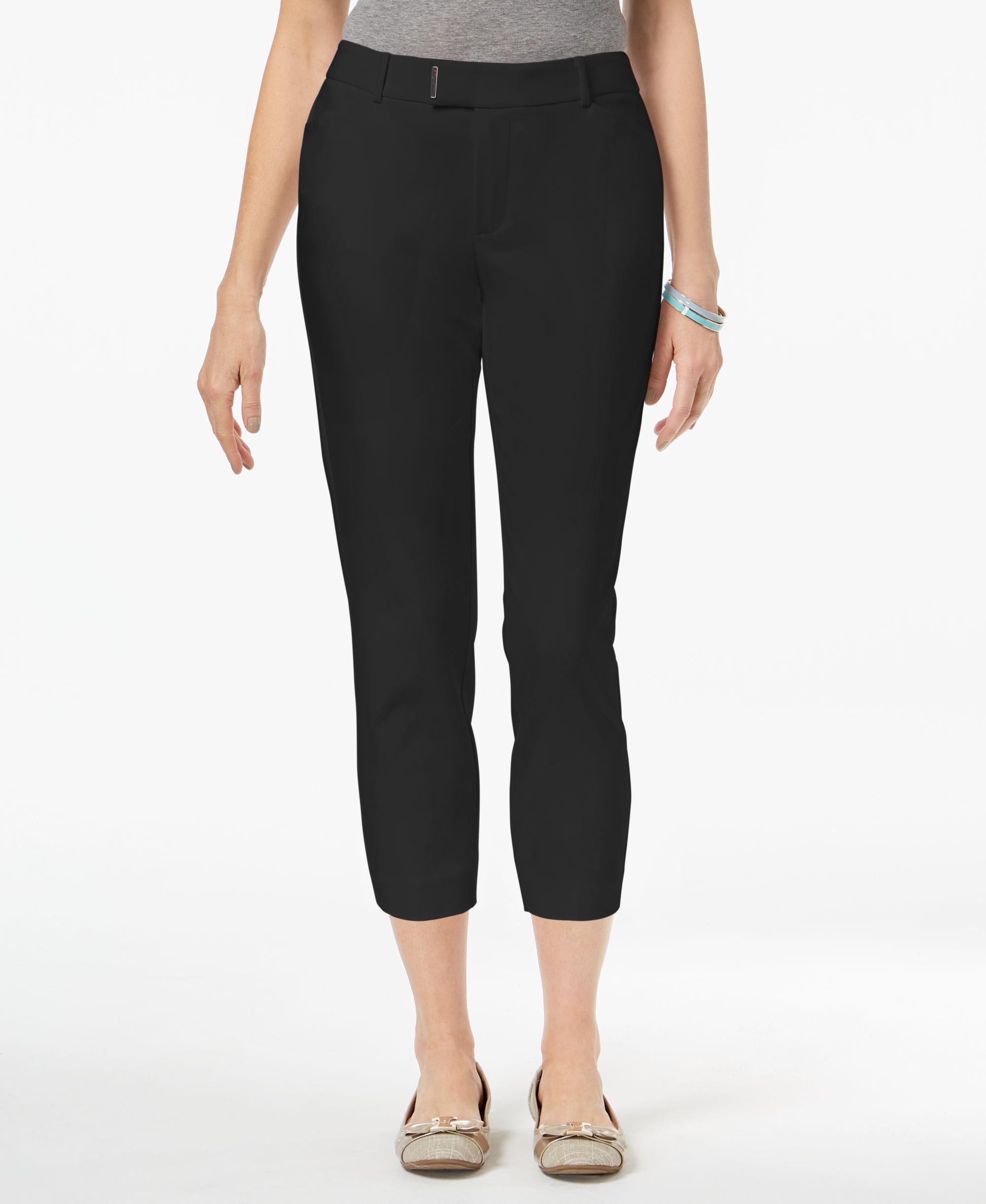 Charter Club Embellished Cropped Pants