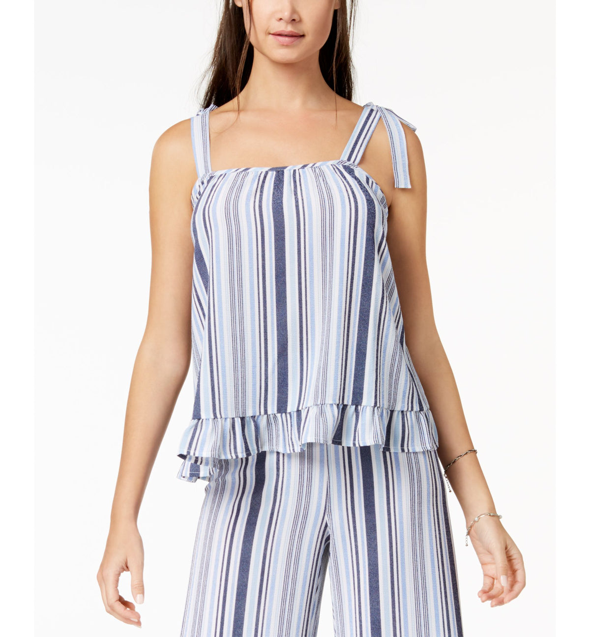 By Ikeddi Juniors' Ruffled Tank Top