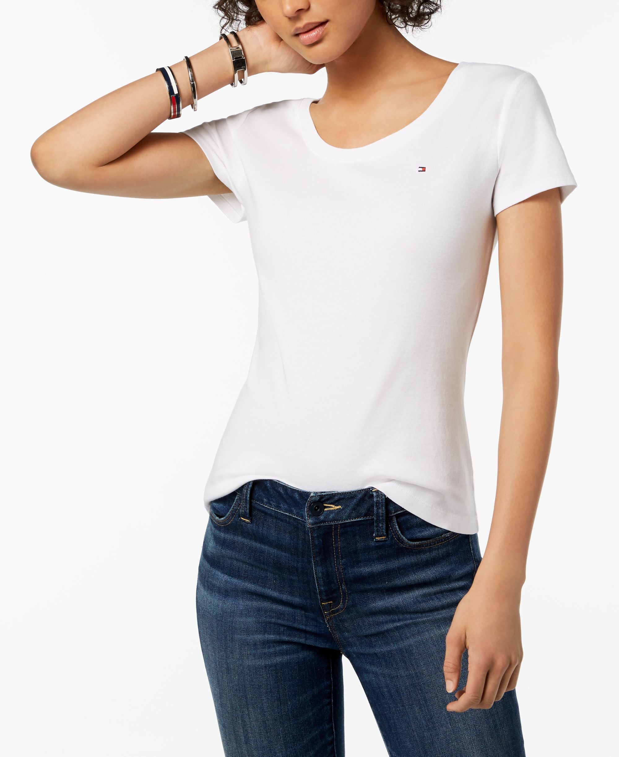 Tommy Hilfiger Cotton Scoop Neck T-Shirt