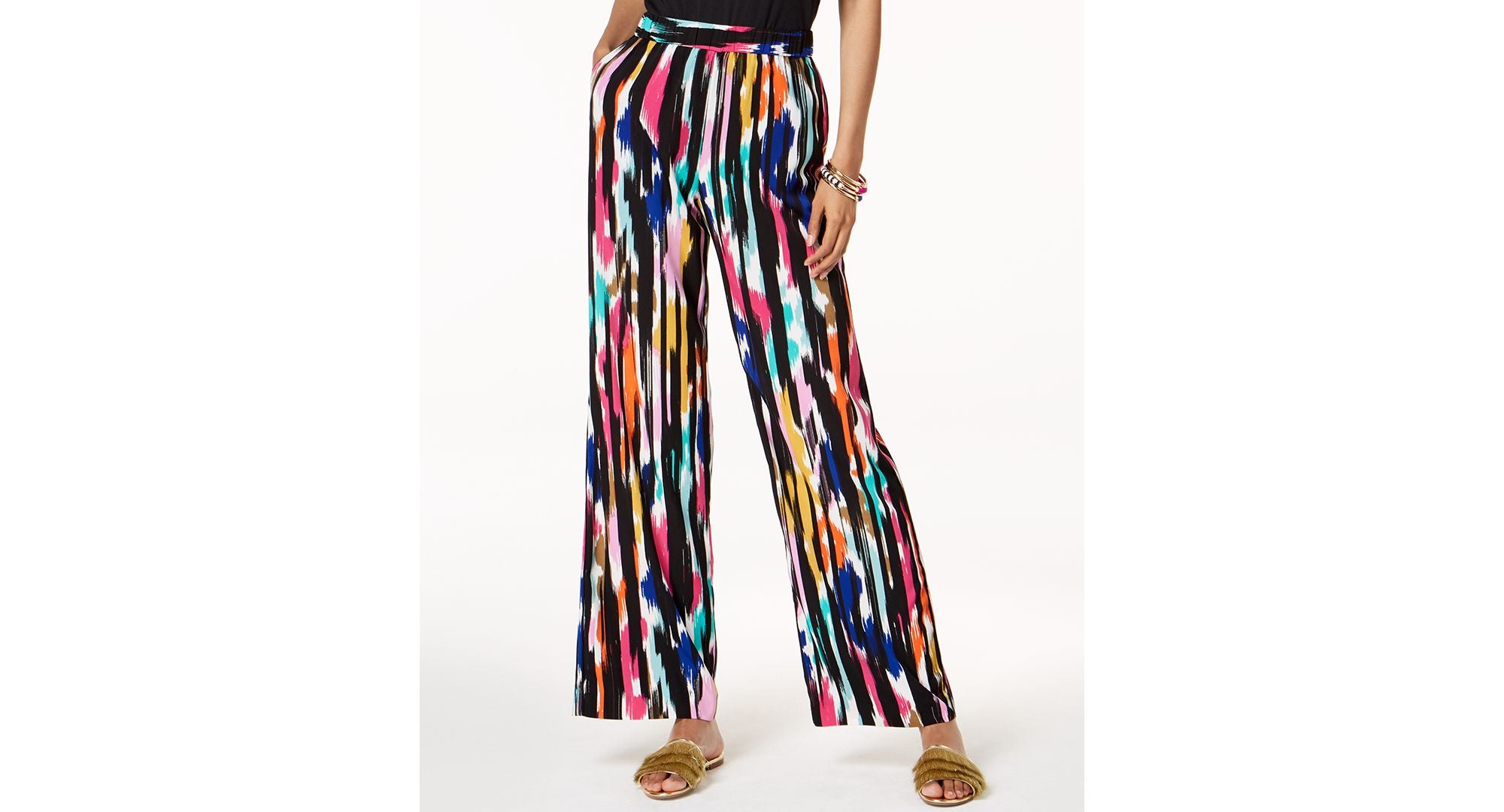 Trina Turk X I.N.C. Ikat Printed Soft Pants